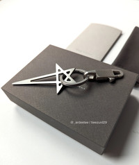 【関税＆送料込み】Rick Owens Pentagram Charm Accessories Rick Owens Pentagram Key Chain Rick Owens Drkshdw