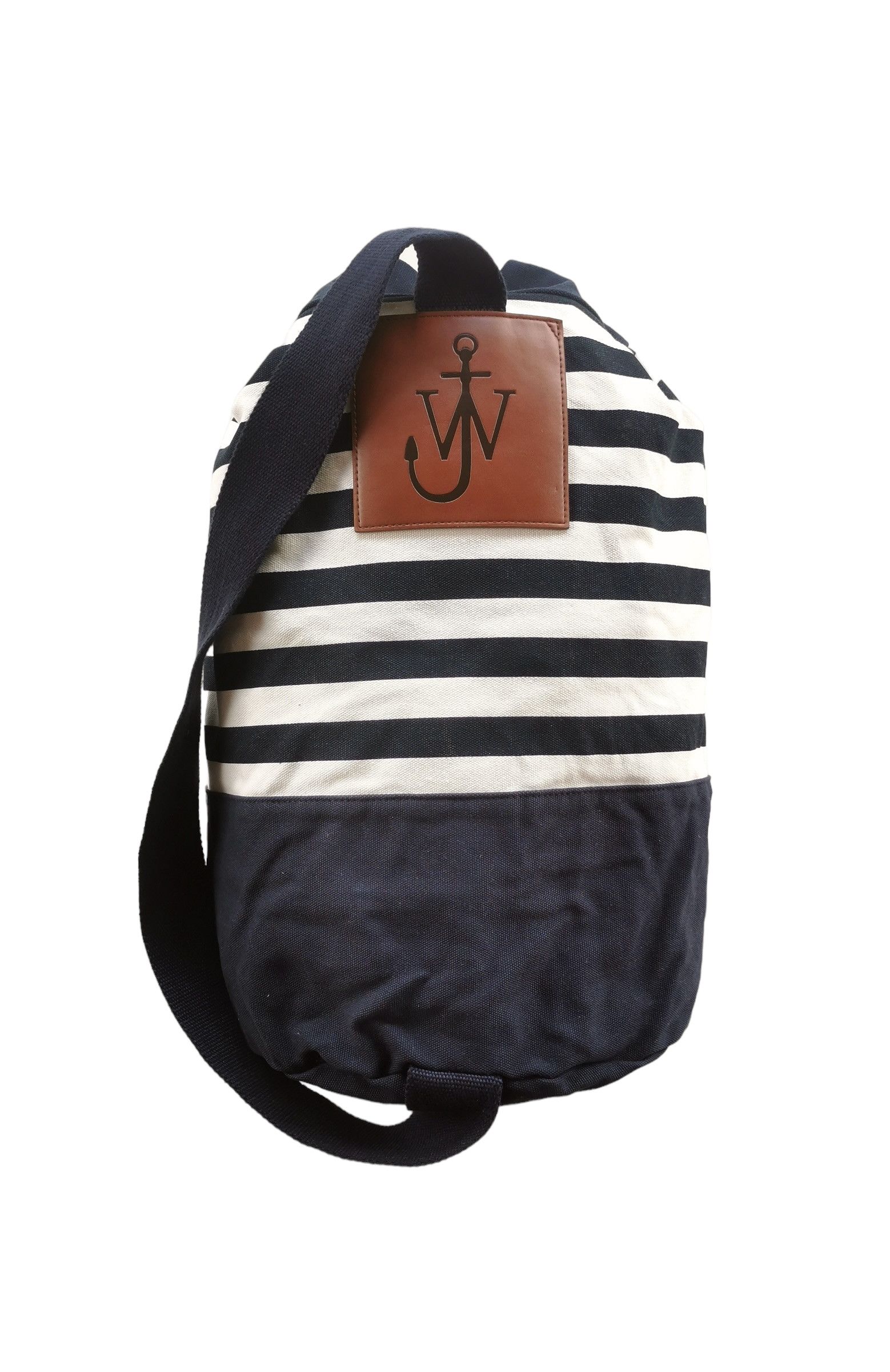 J.W.Anderson - JW Anderson Canvas Sailor Stripe Drawstring Bag - 2