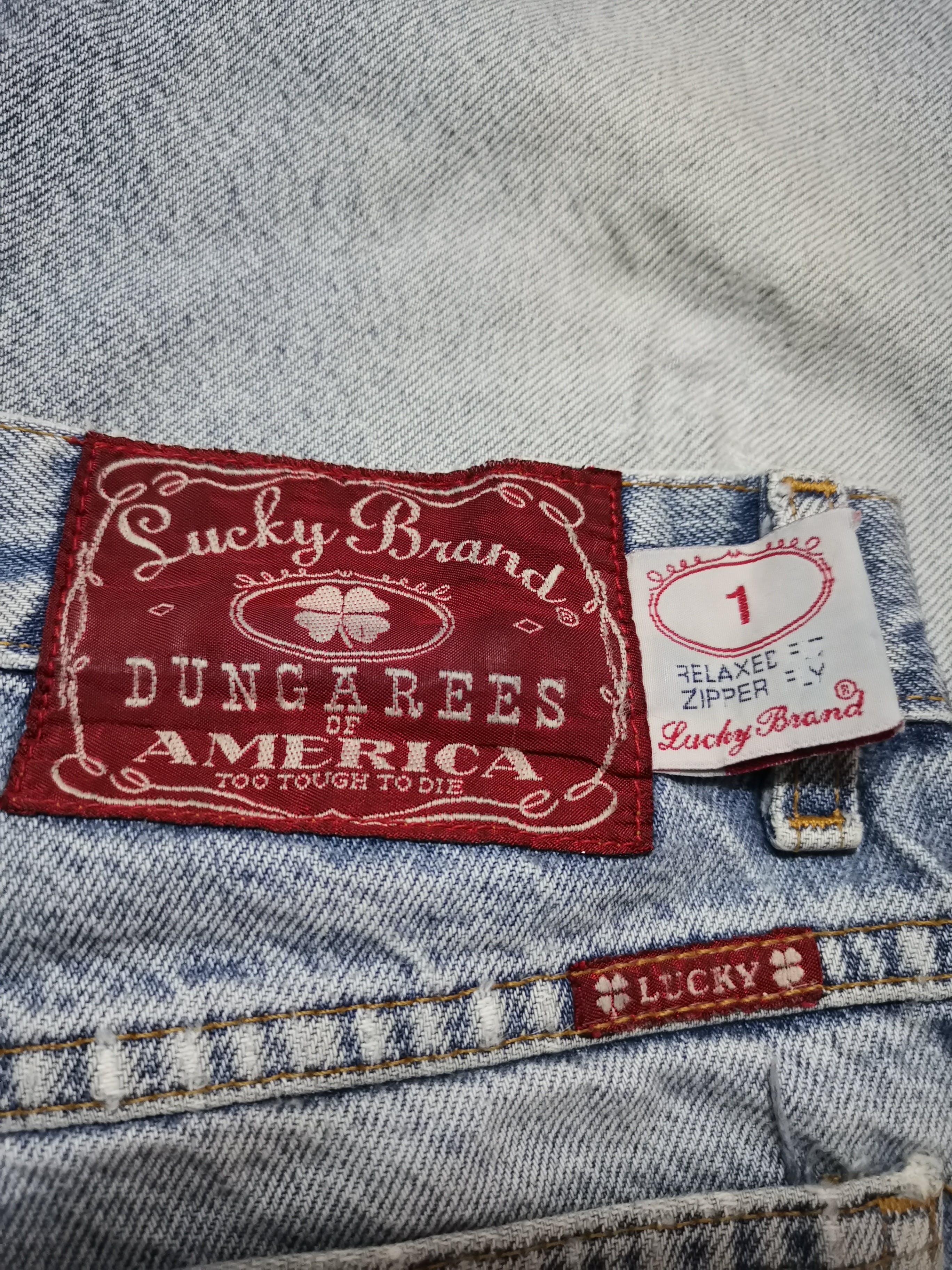 Vintage Lucky Brand Dungarees Of America Distressed Denim - 5