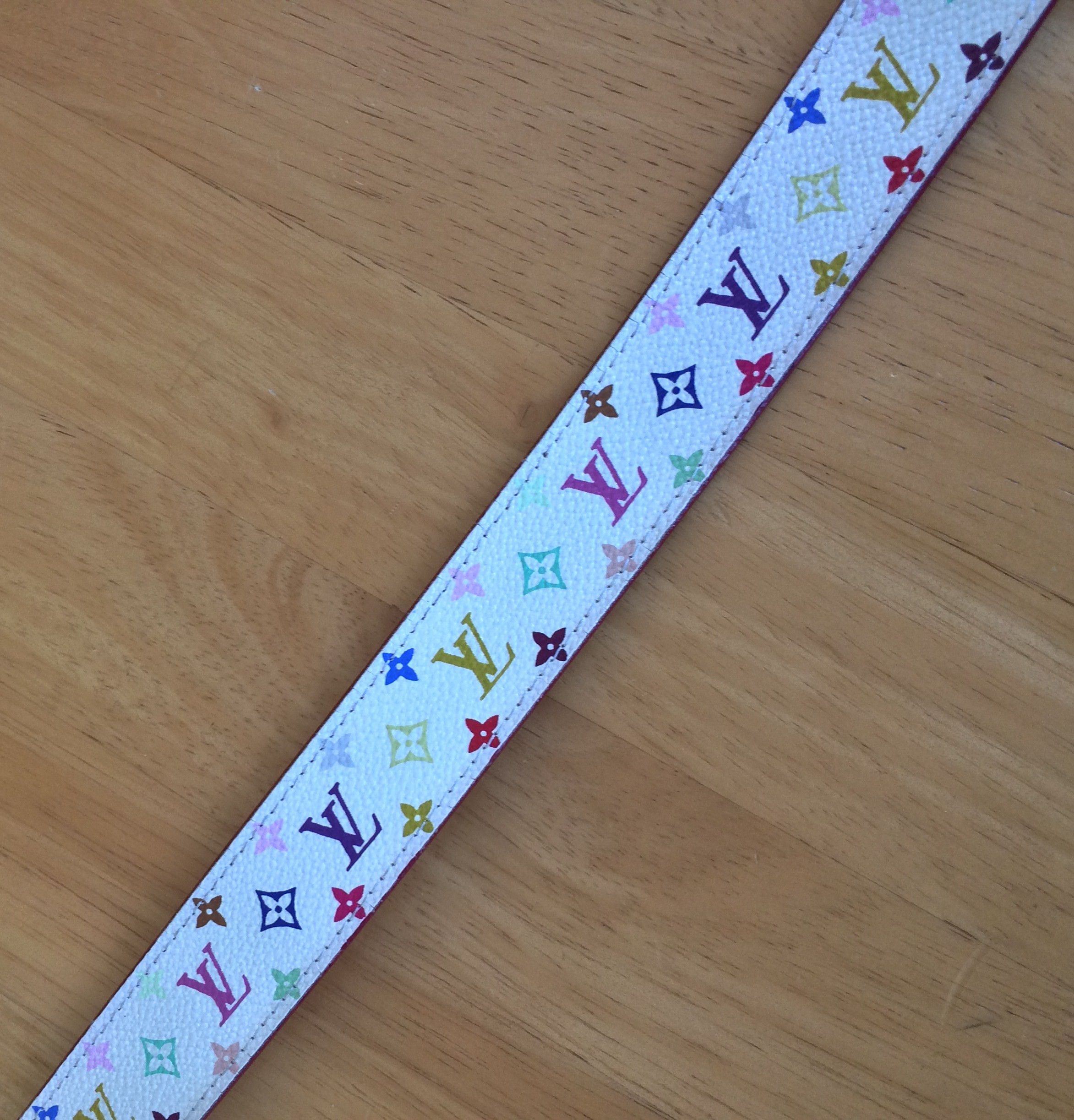 S/S 2003 Louis Murakami Multicolor Monogram Belt - 3