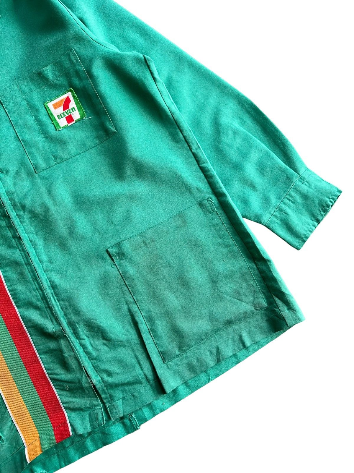 Vintage Workshirt 7 Eleven Green Colour - 8