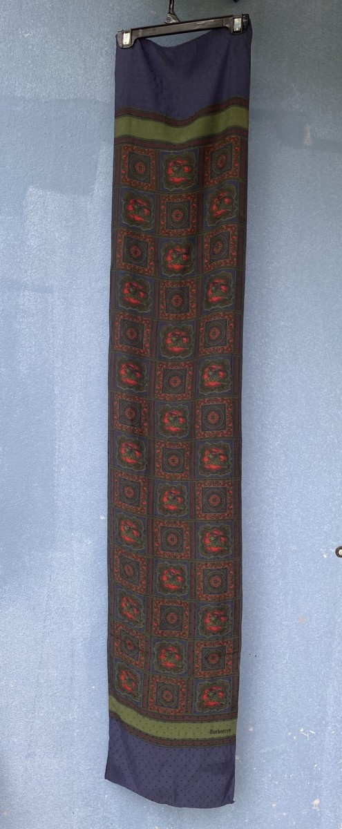 BURBERRY SILK SCARF MADE IN ITALY - 2