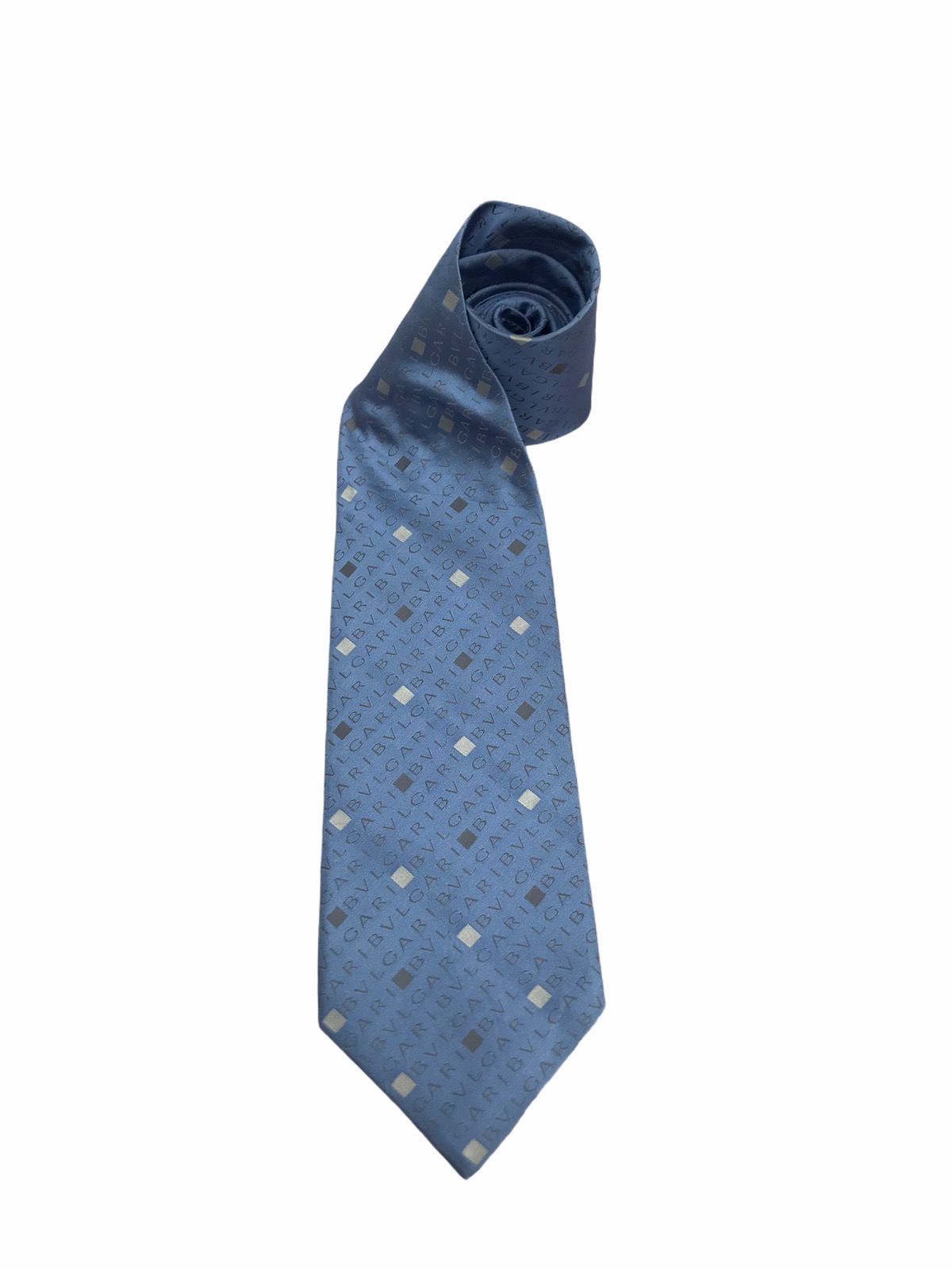 Bvlgari Spellout Silk Necktie - 1