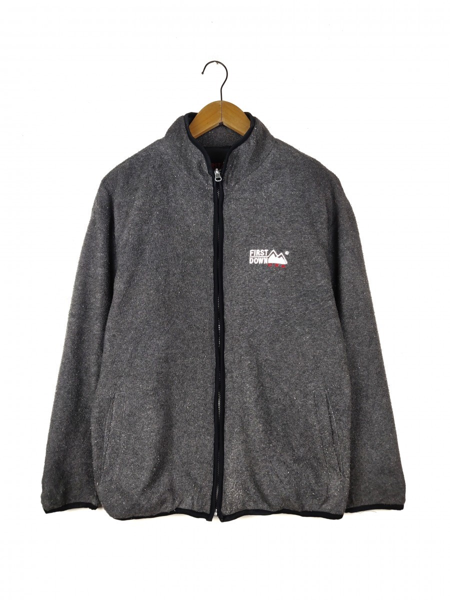 Japanese Brand - First Down USA Fleece Sweater Zipper Jacket - 1