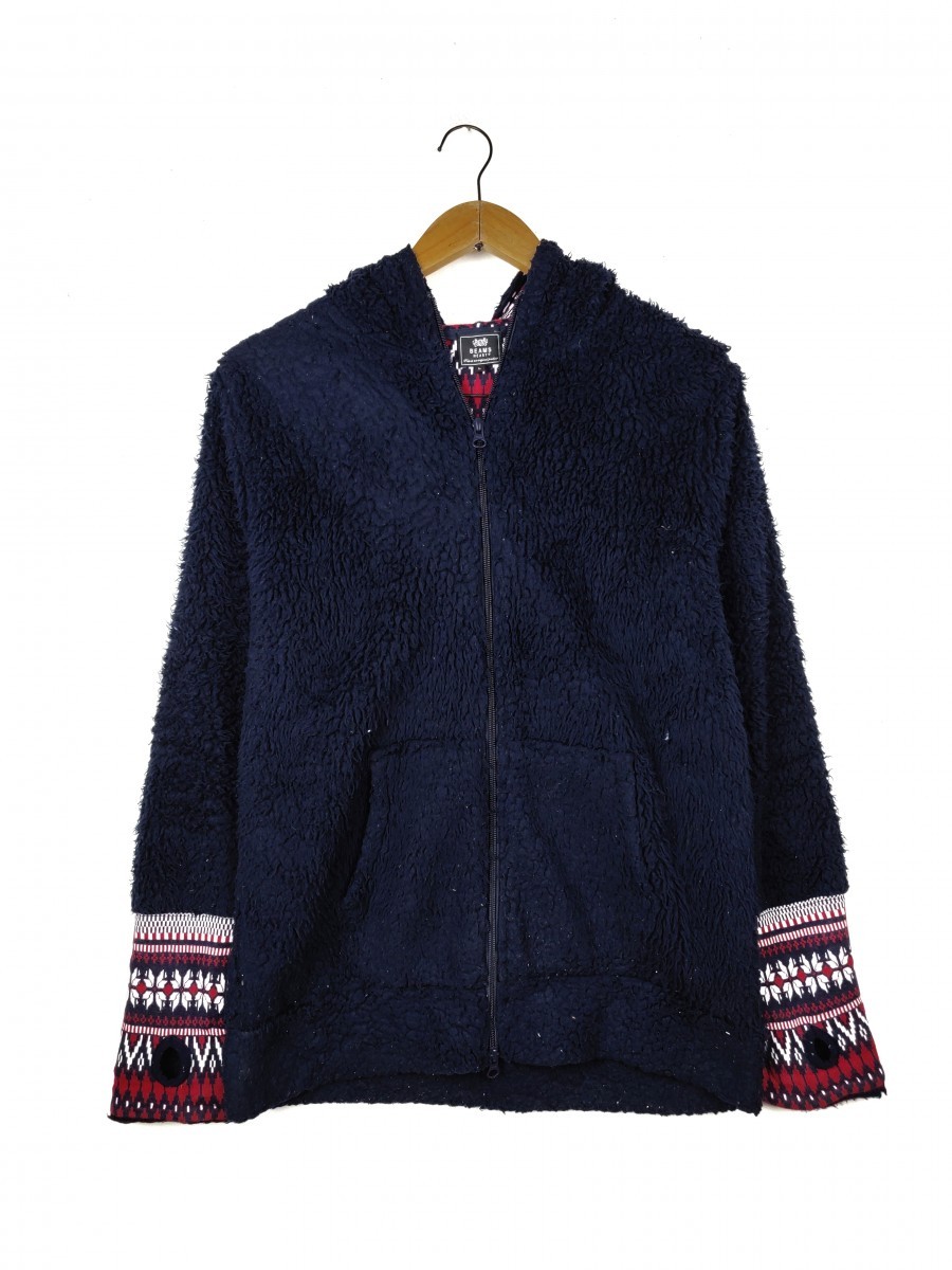 Beams Japan Sherpa Shearling Fleece Hoodie - 1