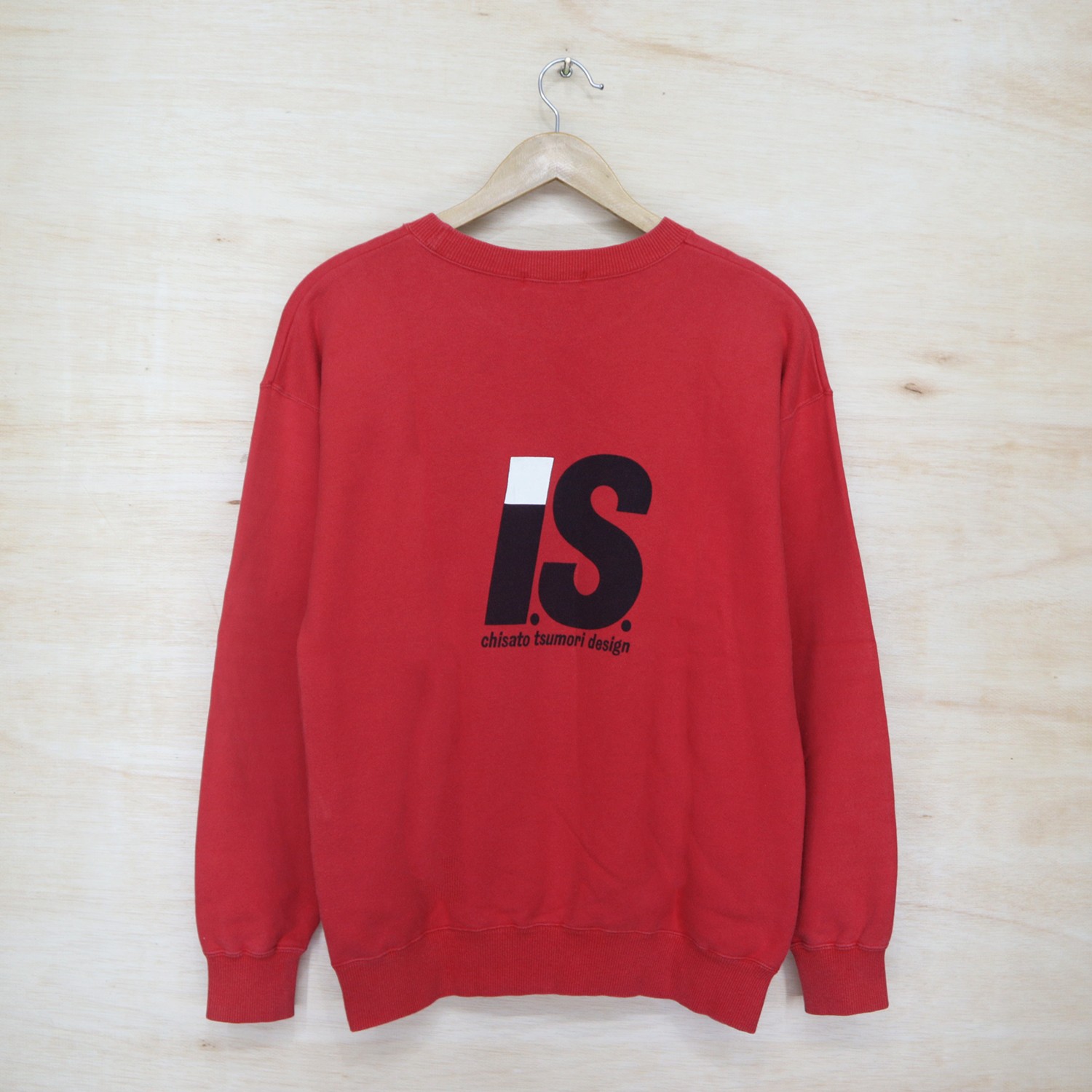 Vintage 90s ISSEY MIYAKE Chisato Tsumori Design Big Logo Sweater Sweatshirt Pullover Jumper - 1