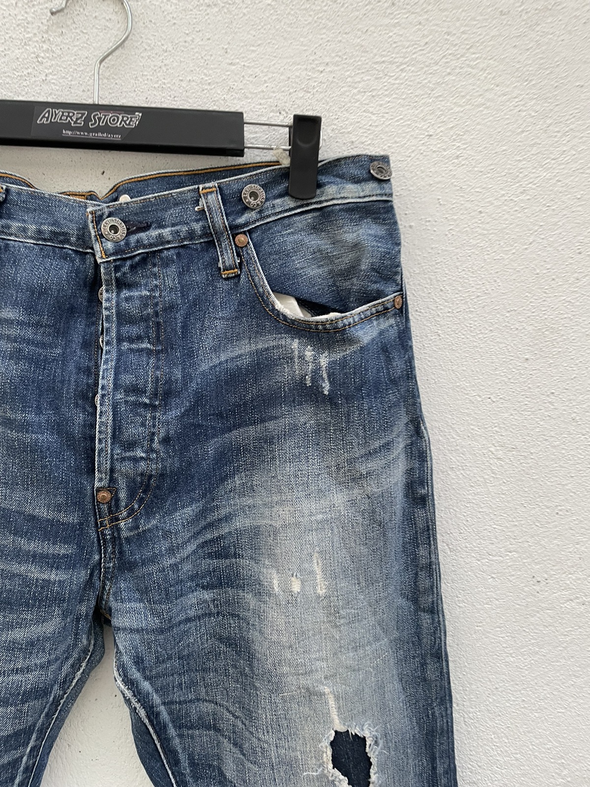 Vintage - Levi’s 201 Rips Repair Jeans - 2