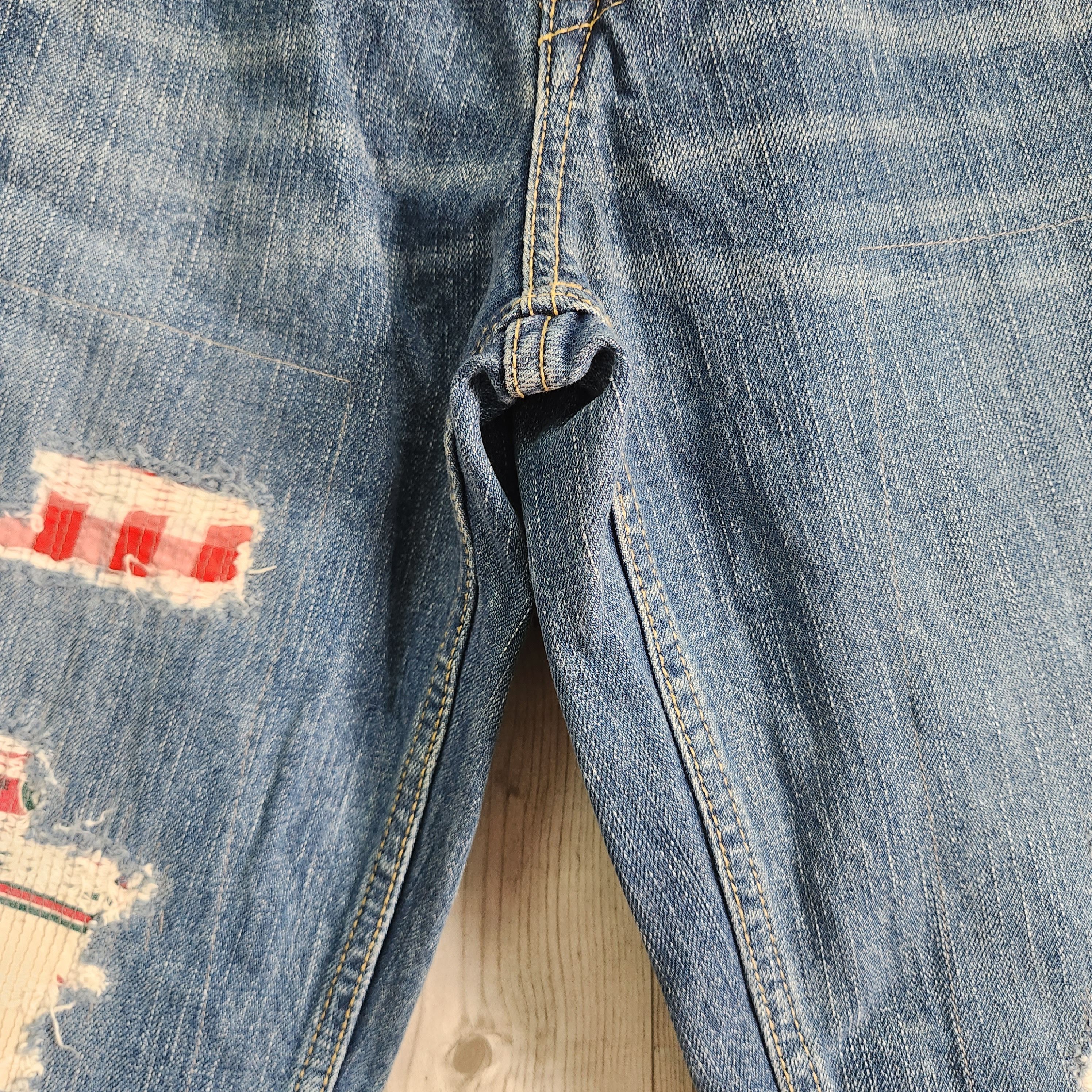 Distressed Denim - Distressed Sashiko Denim Cube Sugar Japanese Jeans - 12