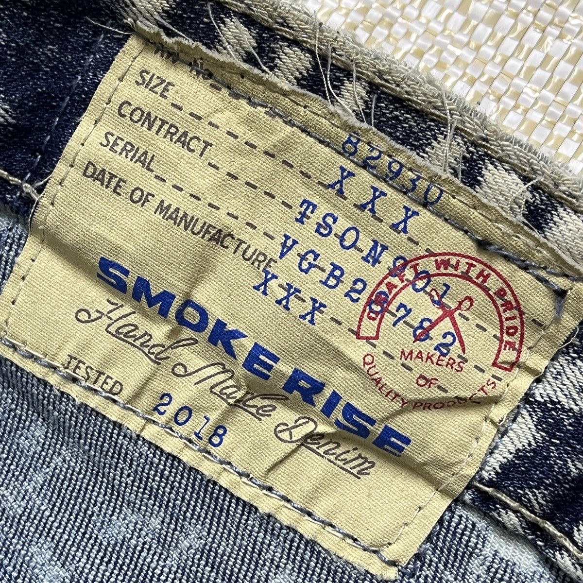 Avant Garde - Acid Wash Distressed SMOKE RISE Denim Jeans Japan - 7