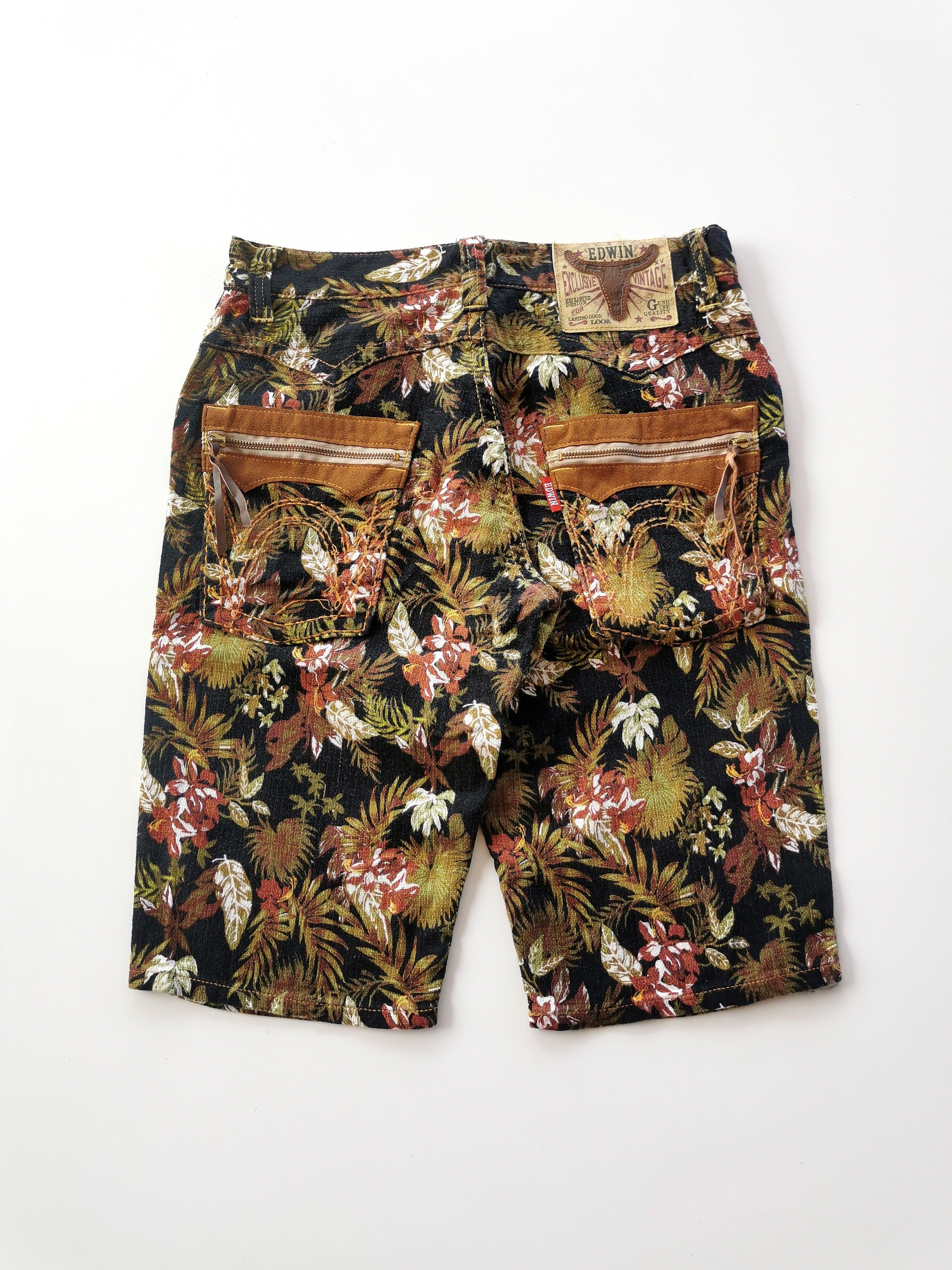 Edwin Flowers Leaf Shorts Pants - 2