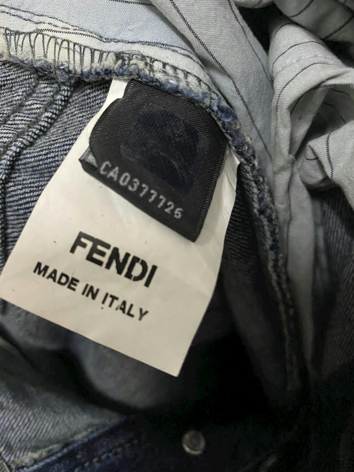 FENDI Zucca Denim Loose Jeans Made in Italy - 11