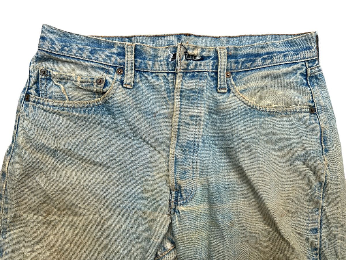 Vintage 70s Levi’s 501 Selvedge Distressed Denim Jeans 32x31 - 3