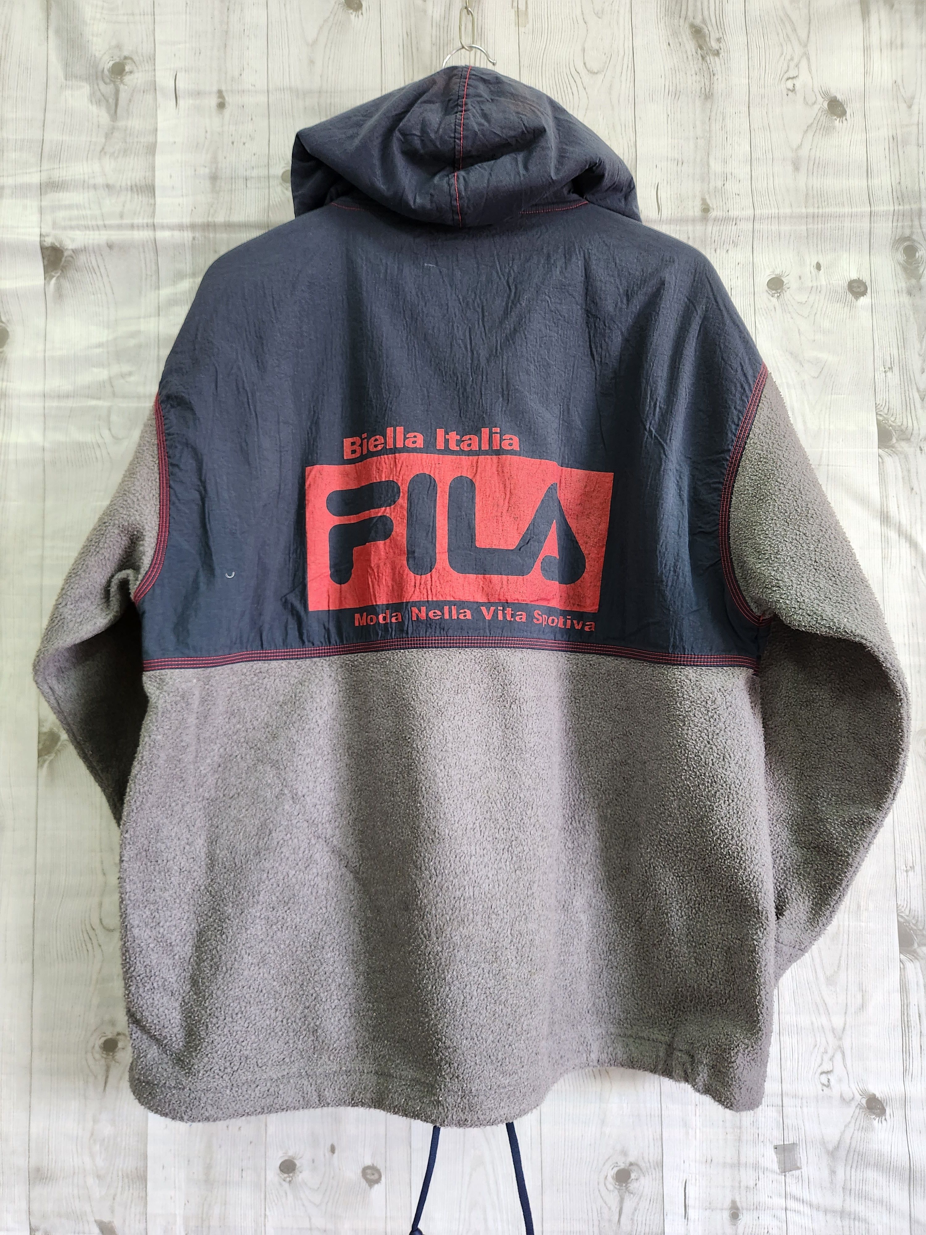 FILA Biella Italia Sweater Hoodie Big Logo - 19