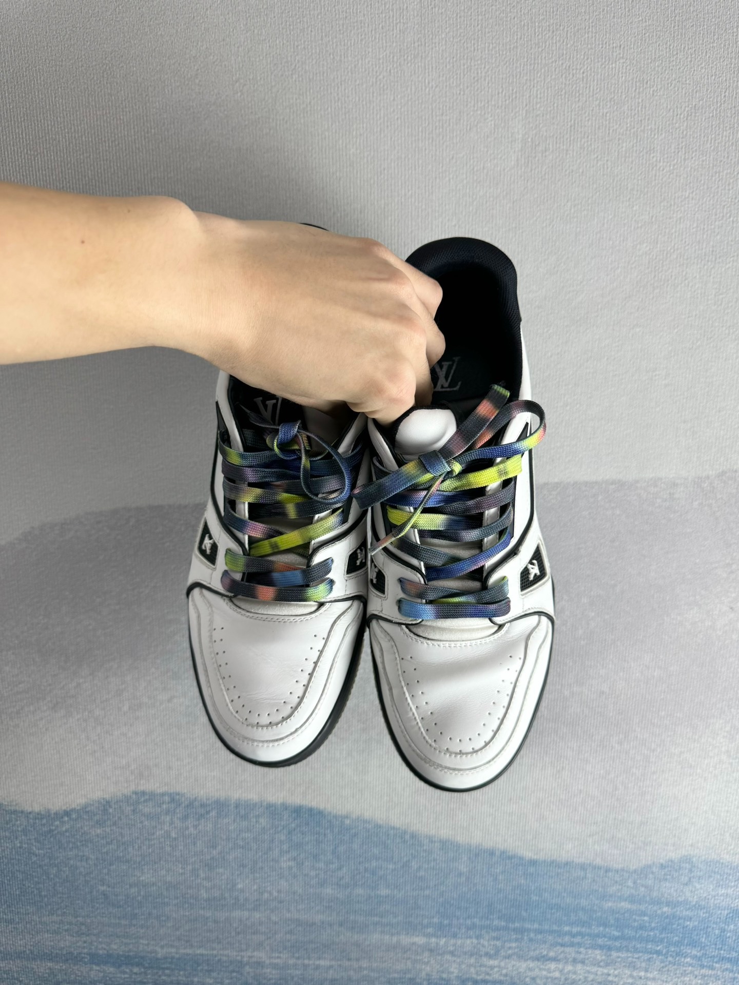 Louis Vuitton LV Trainer Black and White Panda Shoes - 3