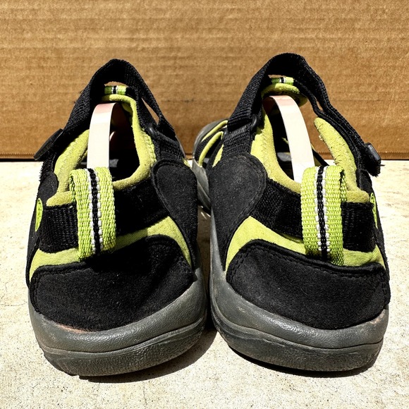 Keen Newport Sandals Hiking Closed Toe Waterproof Rubber Black Yellow Green 6 - 4