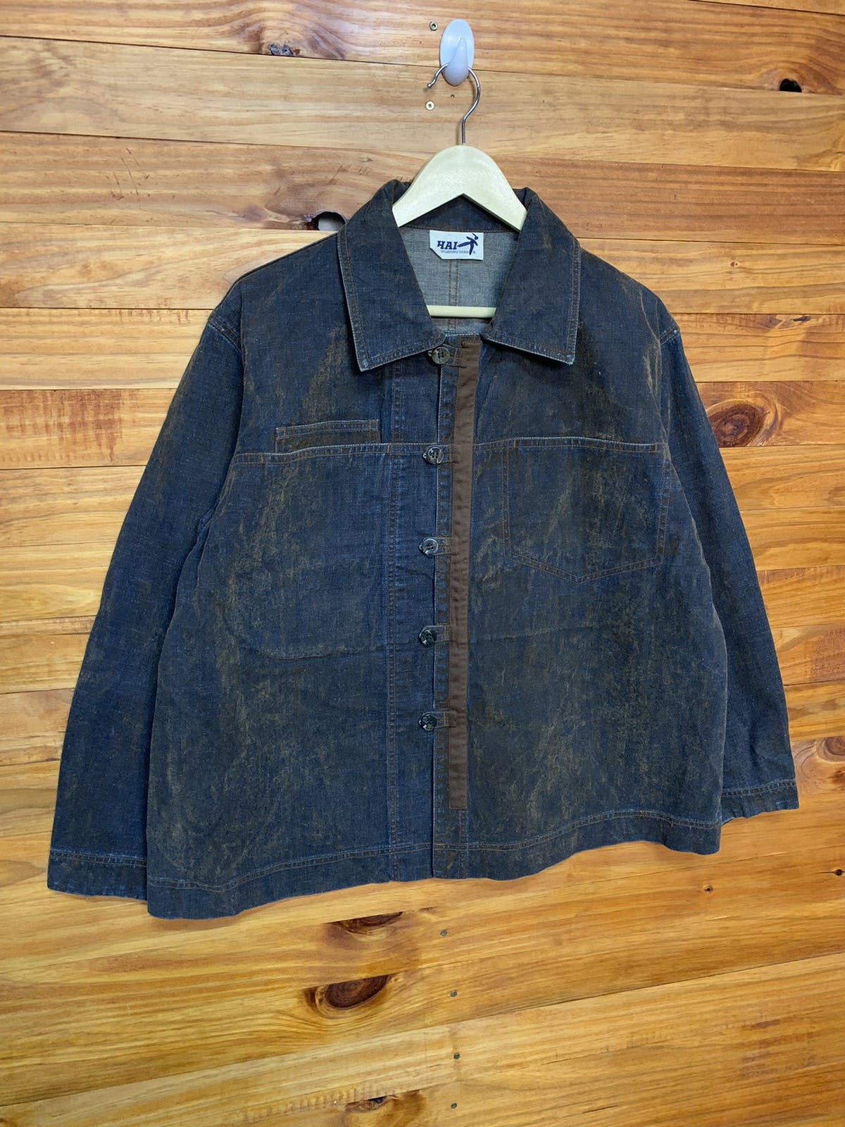 Issey Miyake - Vintage 90s Hai Sporting Gear Issey Miyake Denim Jacket - 3