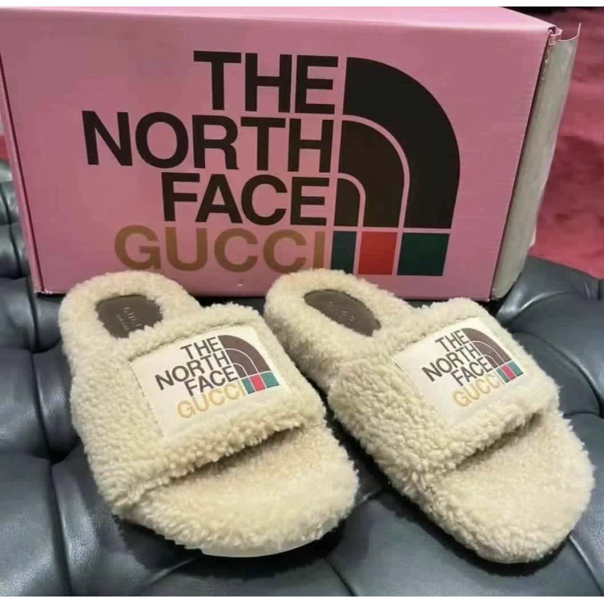 The North Face x Gucci - Shearling flats - 8