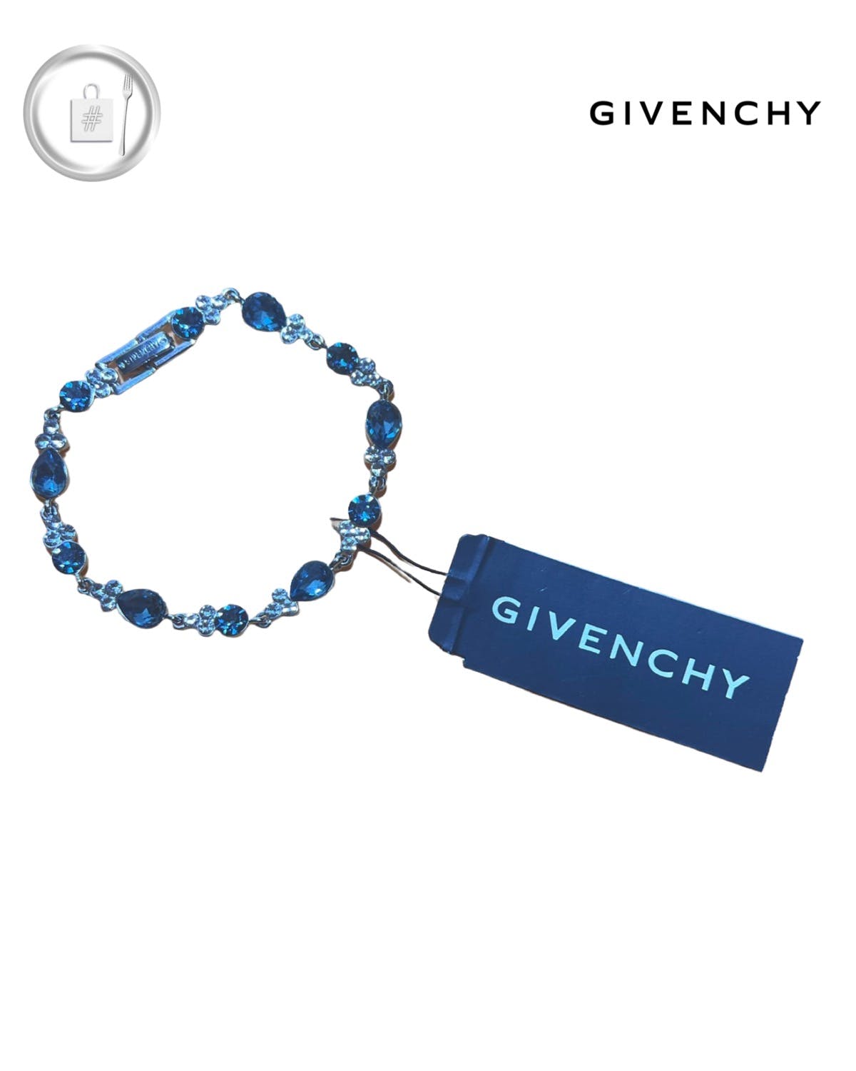 Blue Crystal enamel bracelet - 2