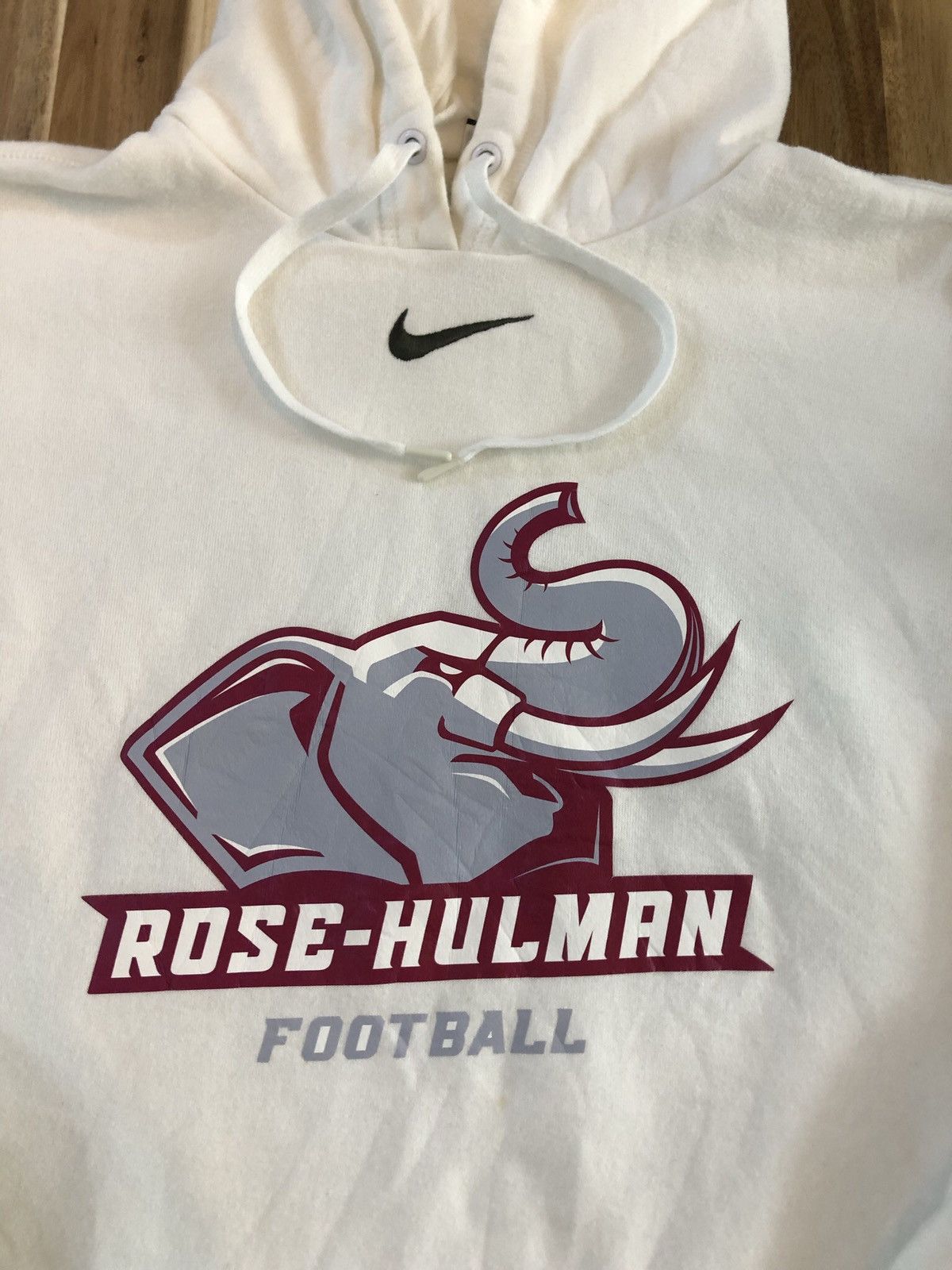 SA1 Nike Center Swoosh Rose Hullman Football Hoodies - 4