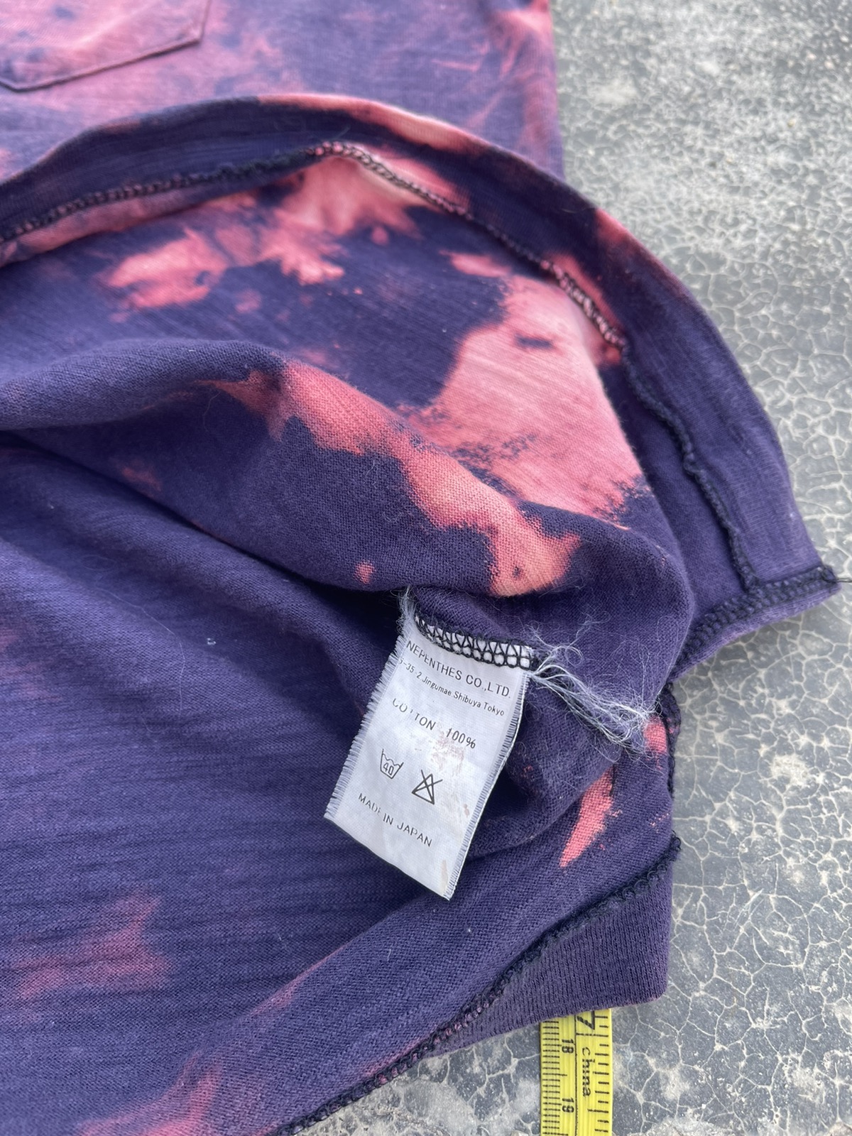 🔥🔥Needles Nepenthes Flaming Acid Wash single pocket Shirt - 11