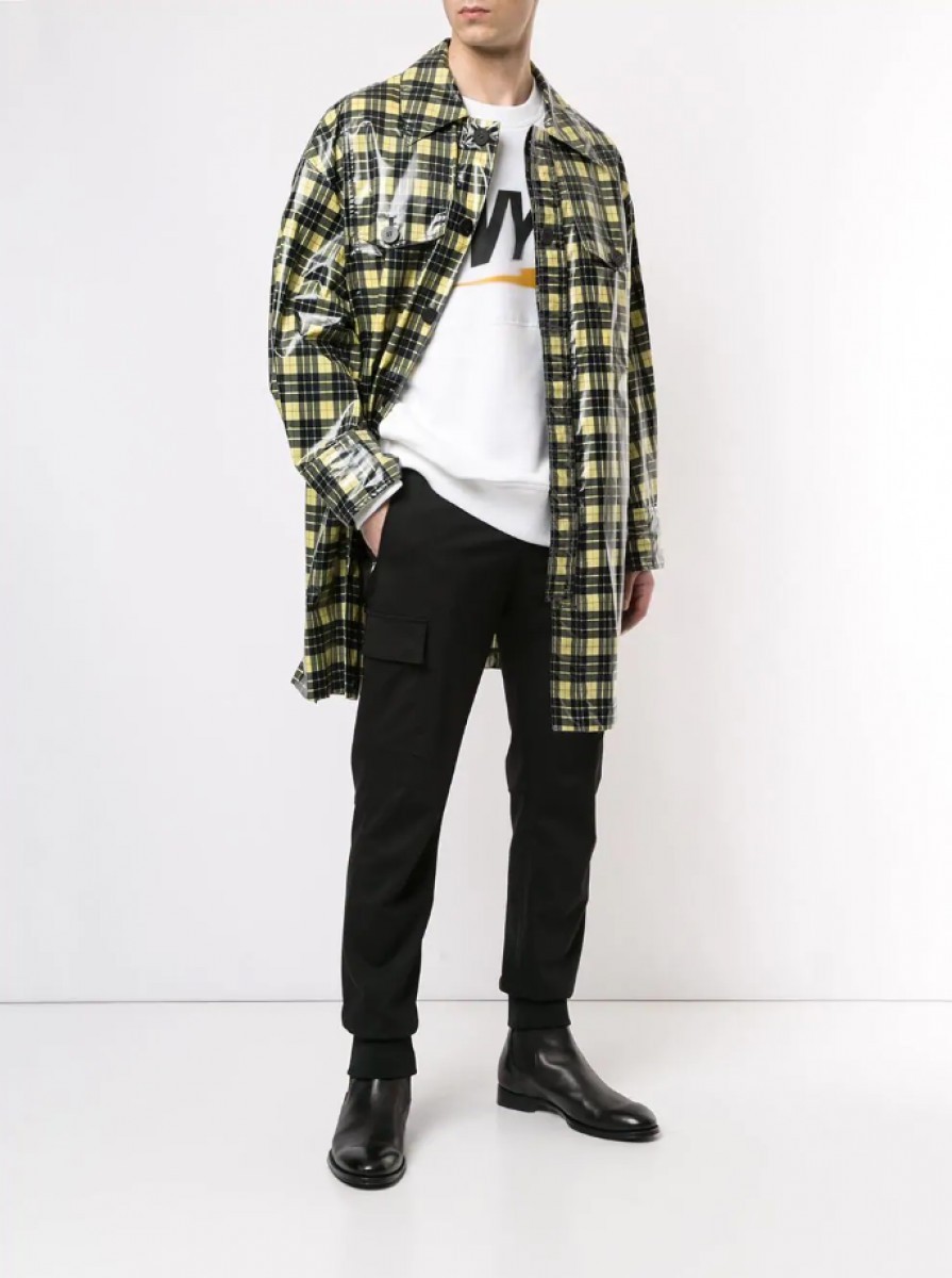 BNWT SS19 WOOYOUNGMI CHECKED BUTTON COAT 48 - 1