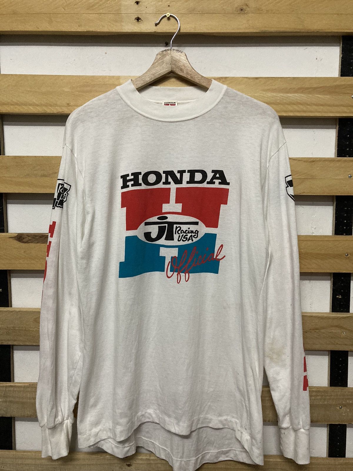 Vintage Honda JT Racing USA Taichi Inc Long Sleeve Tshirt - 1