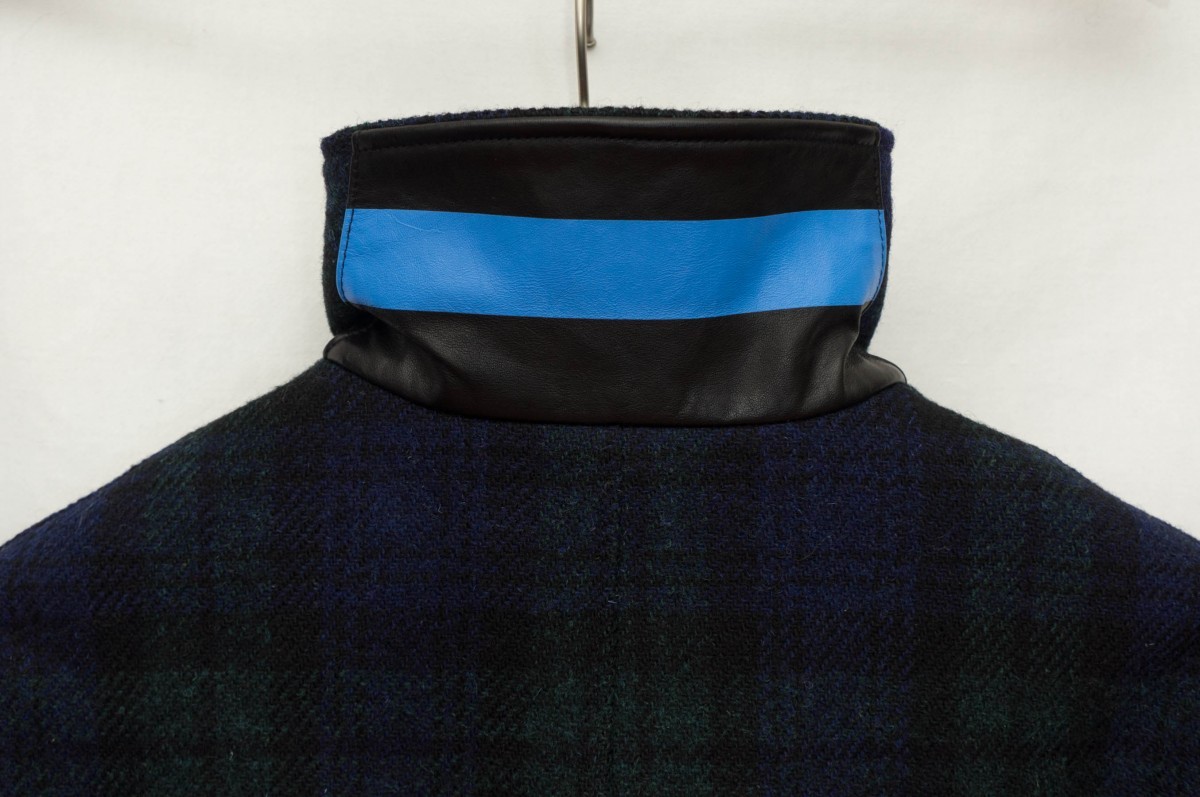 Blackwatch tartan tweed coat - 5