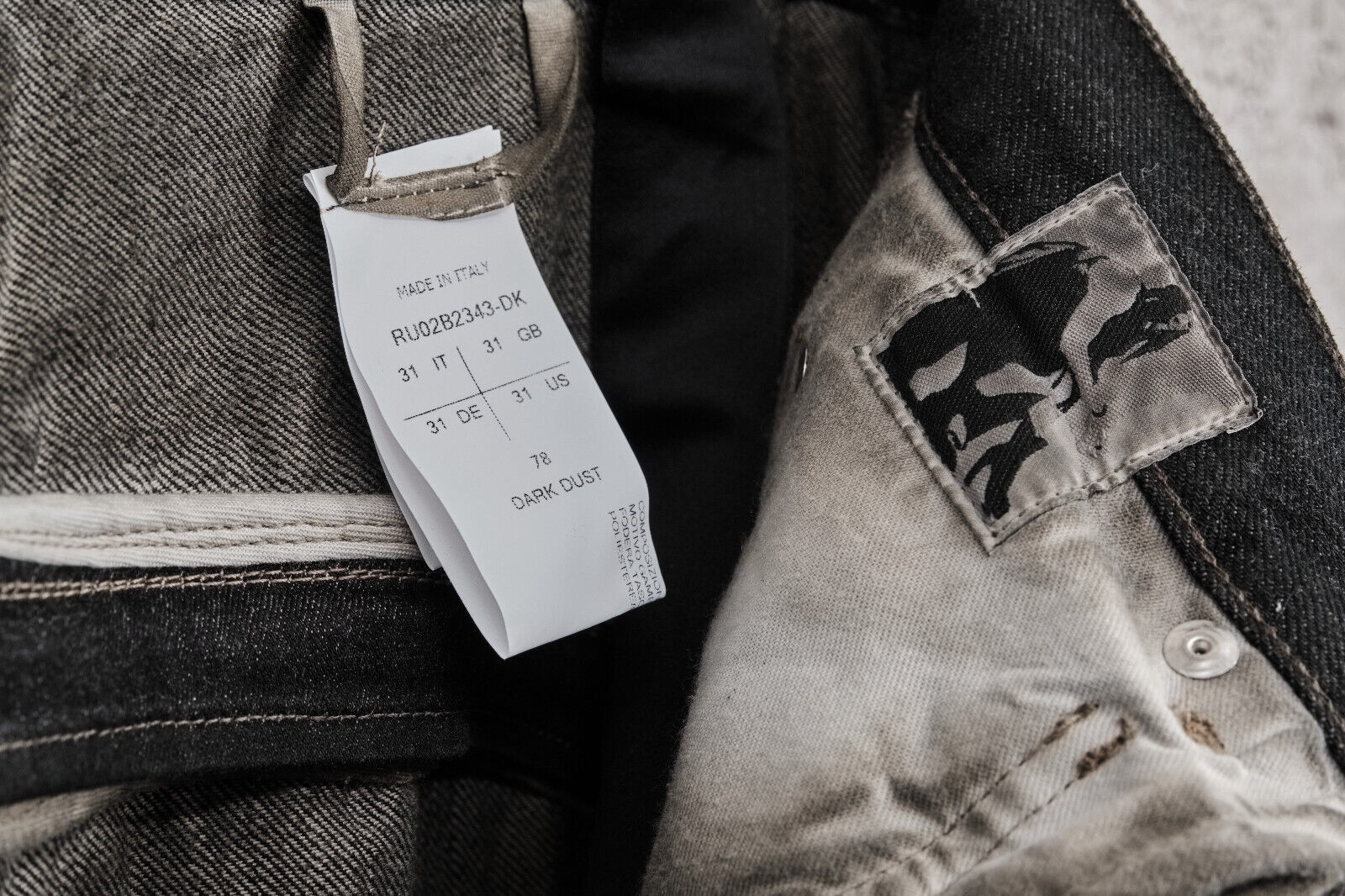 BNWT Rick Owens Bolan Banana Zip-Detailed Flaired Jeans, 1950$ - 15