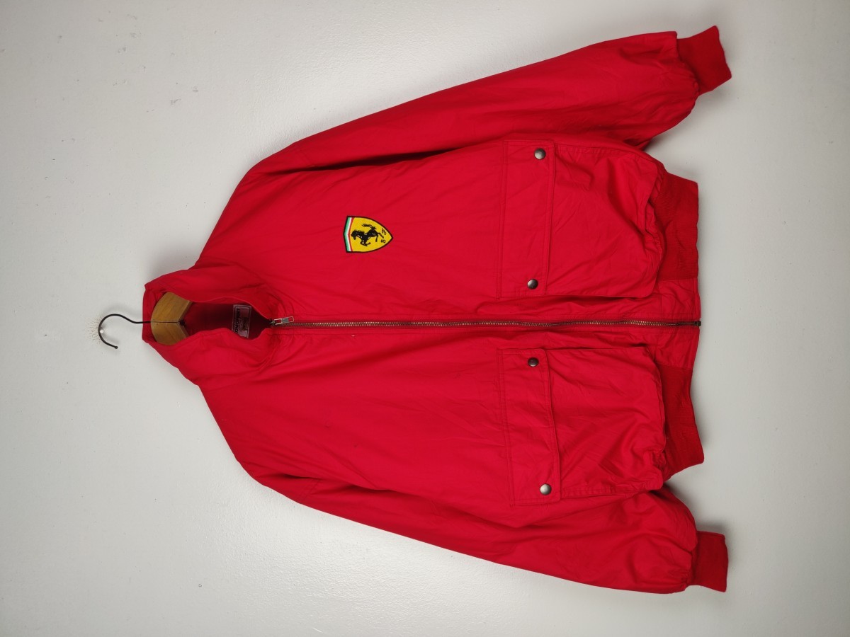Ferrari - Bomber Style Zipper Jacket Outerwear - 2
