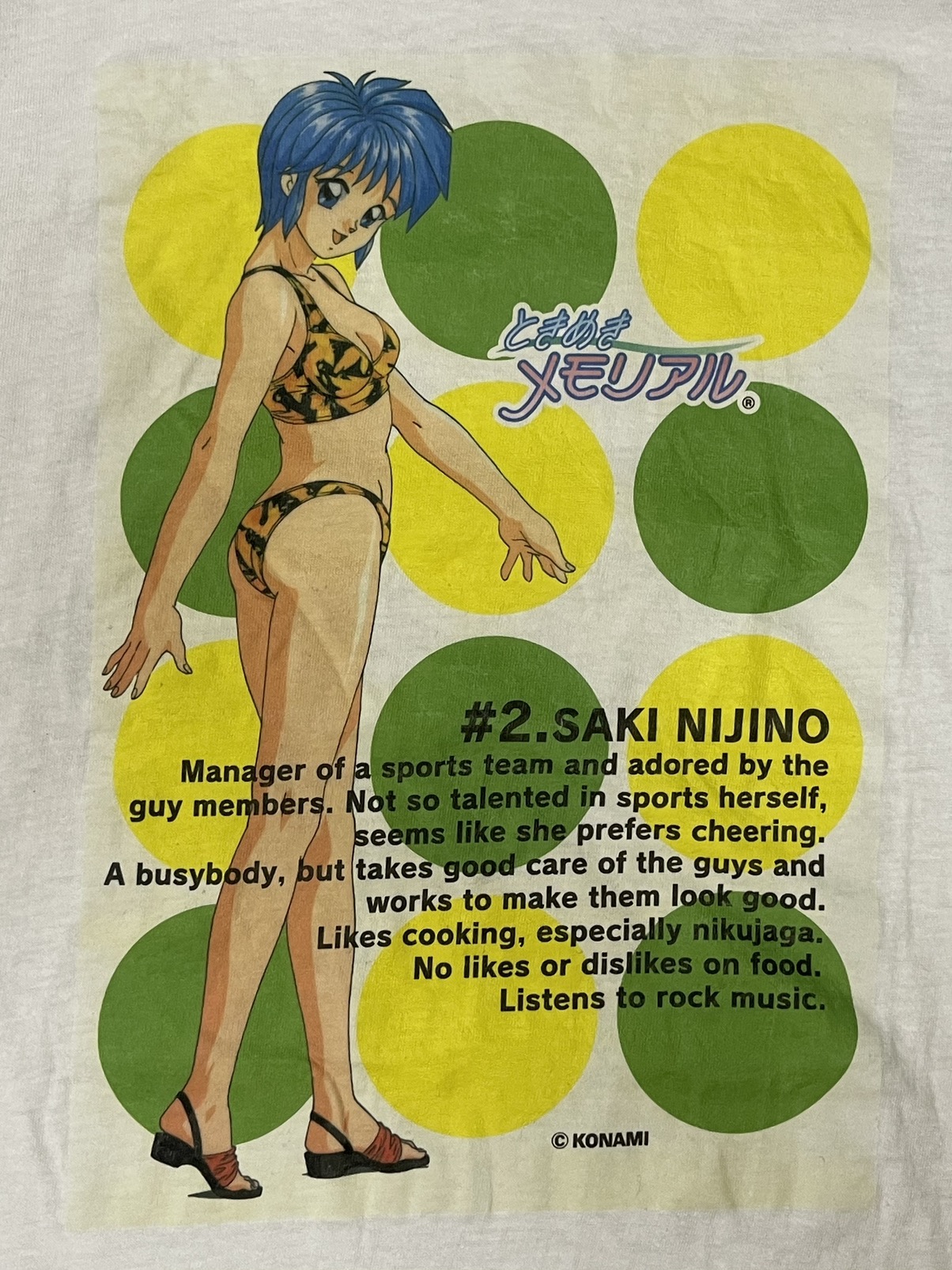 Vintage - Vintage Saki Nijino Konami Tees Akira Evangelion - 1