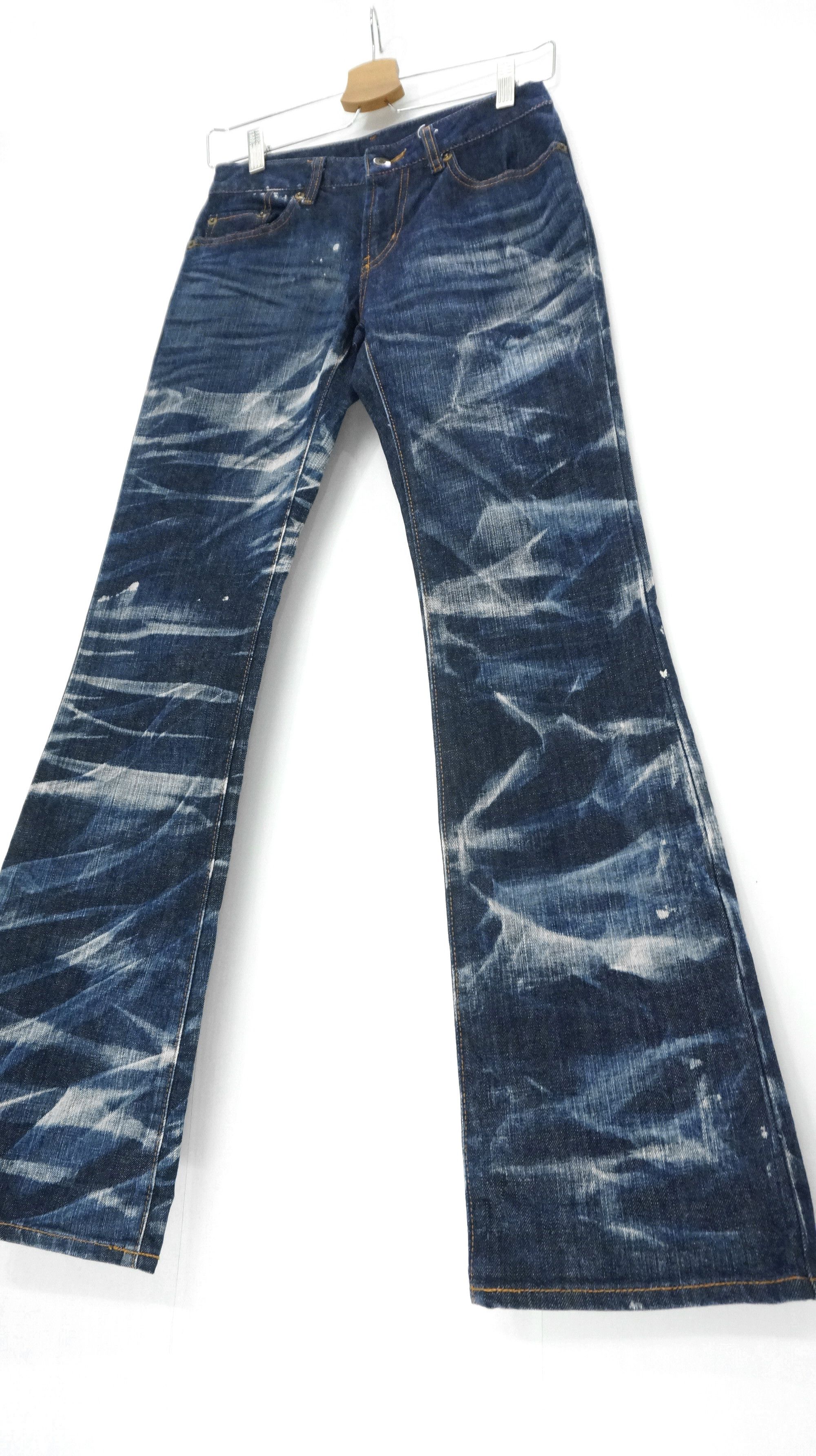 🔥🔥 UNIQLO Acid Wash Skinny Bootcut Jeans - 1