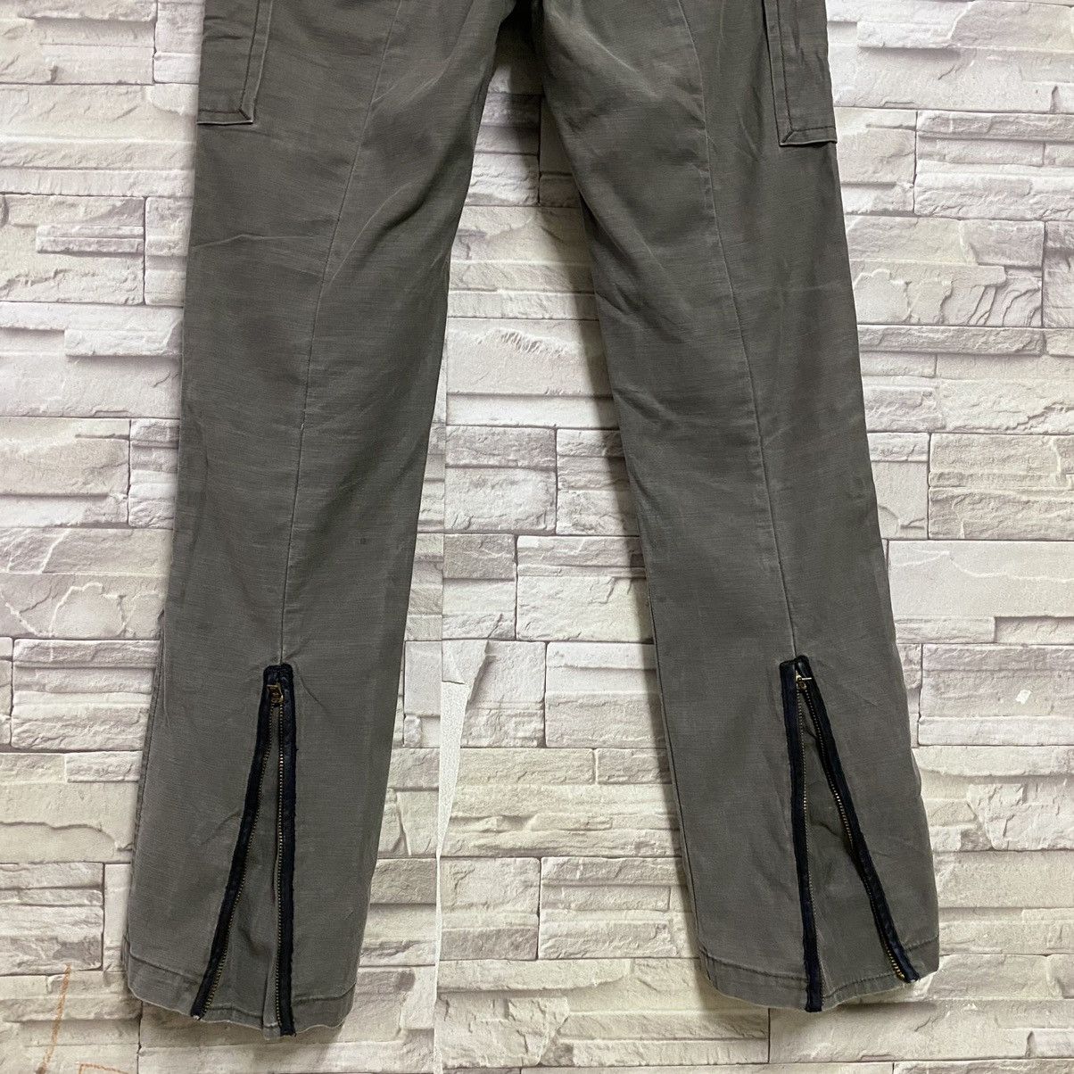 Japanese Brand ROSSO Cargo Flare Pants Zipper - 13