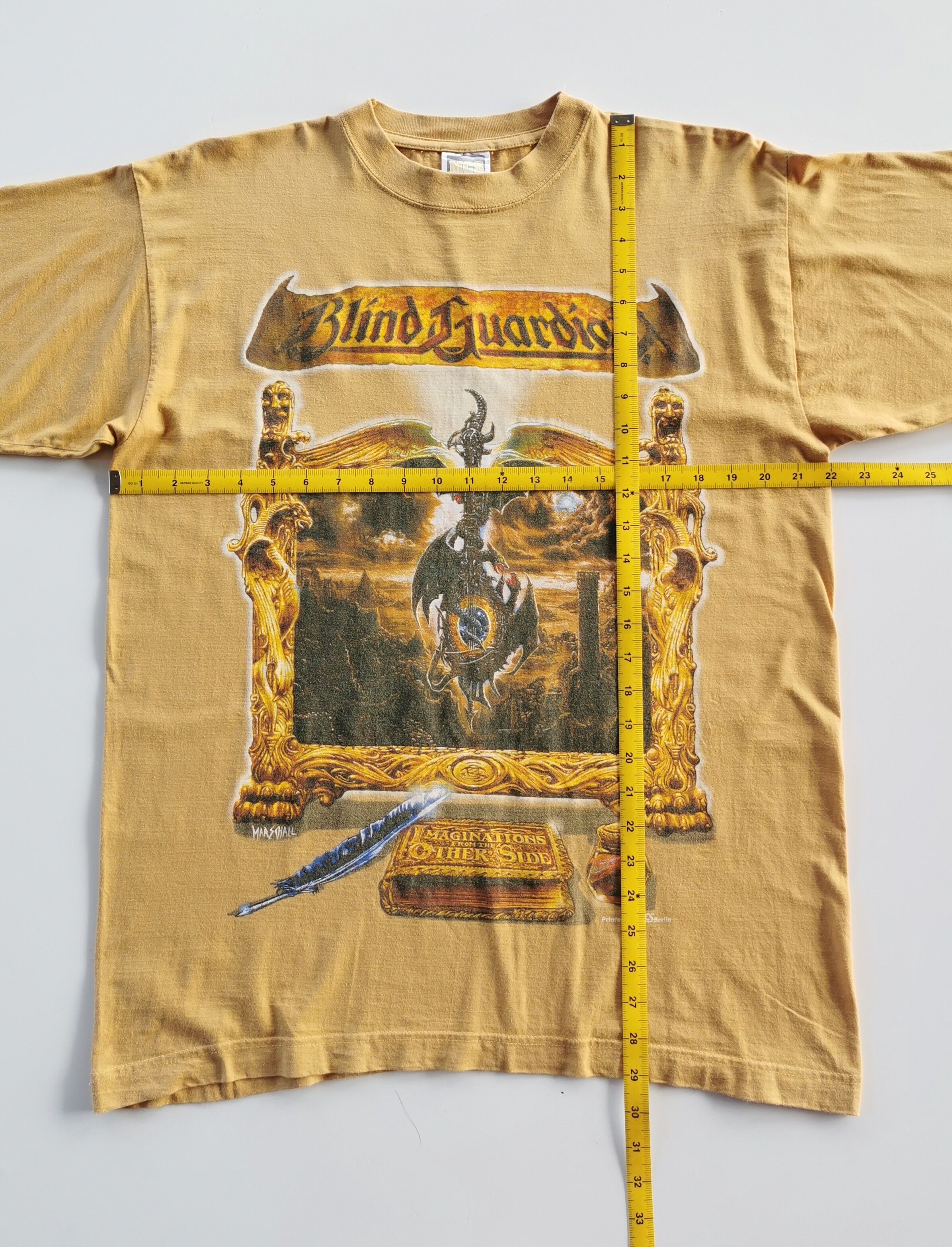 1995 Vintage Blind Guardian Metal Band Tshirt - 2