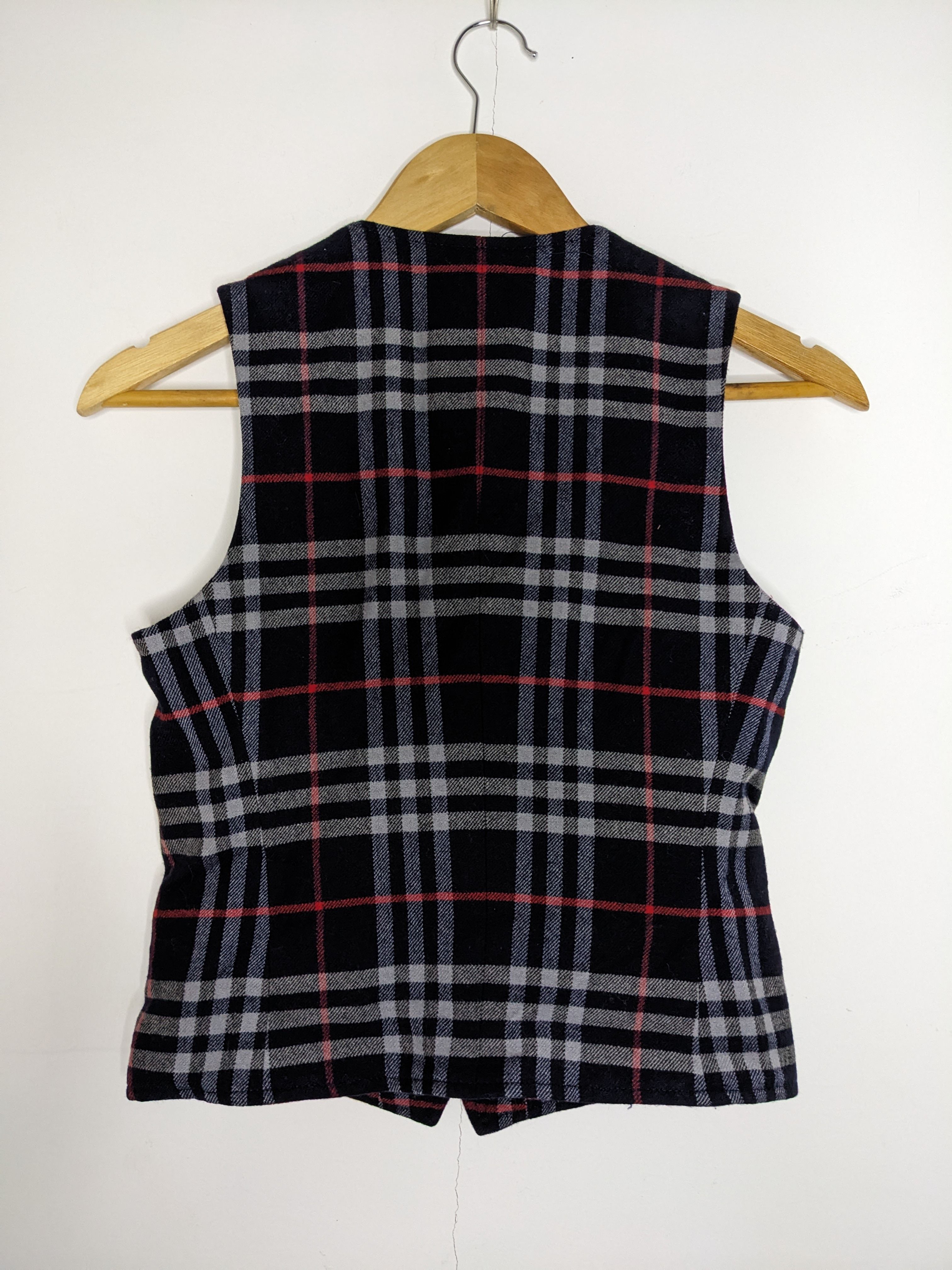 Burberry Vintage Nova Check Womens Blue Vest - 2