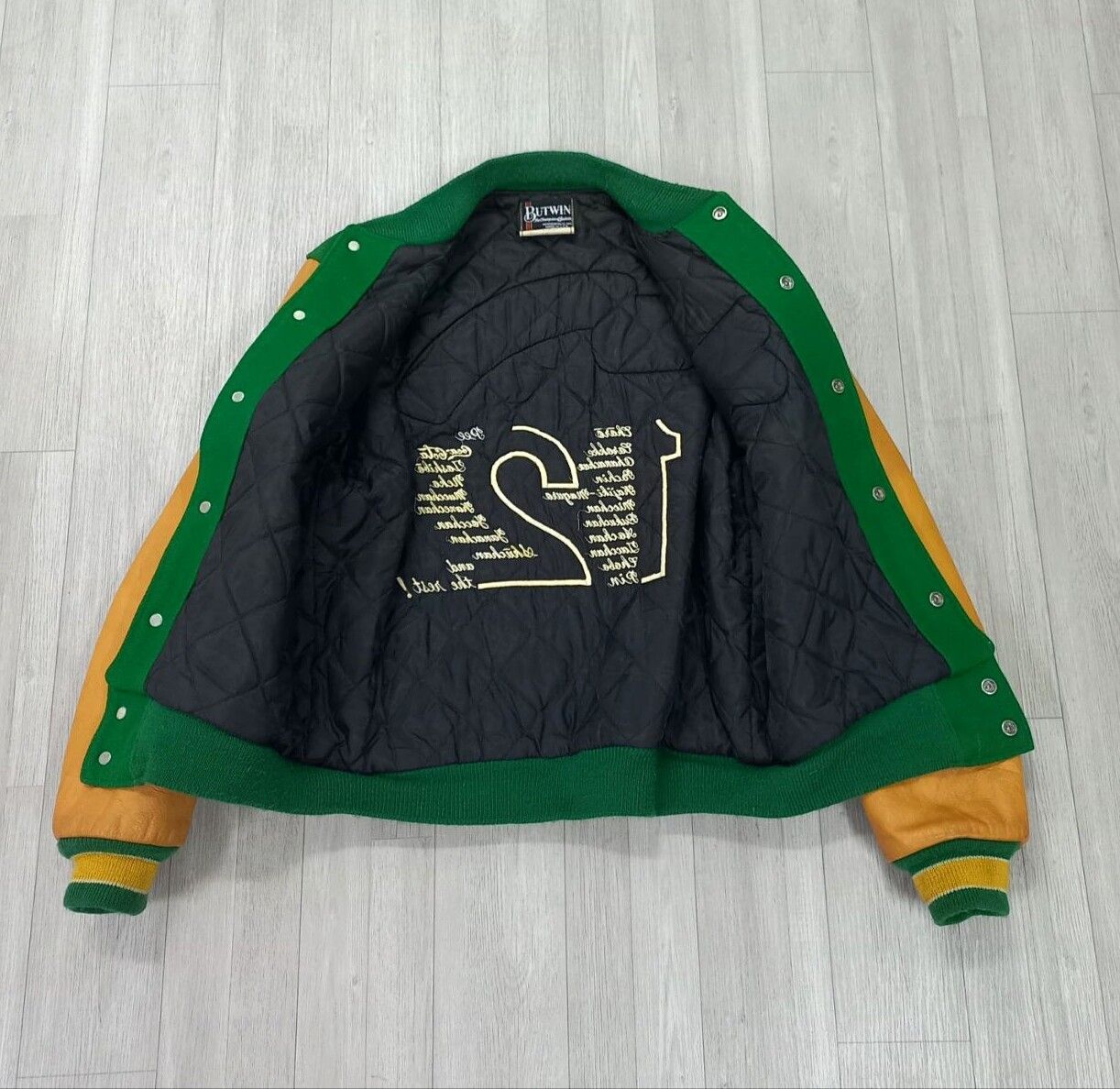 Union Made - HANTEN CLUB 1984 by BUTWIN USA Wool Leather Varsity Jacket - 15