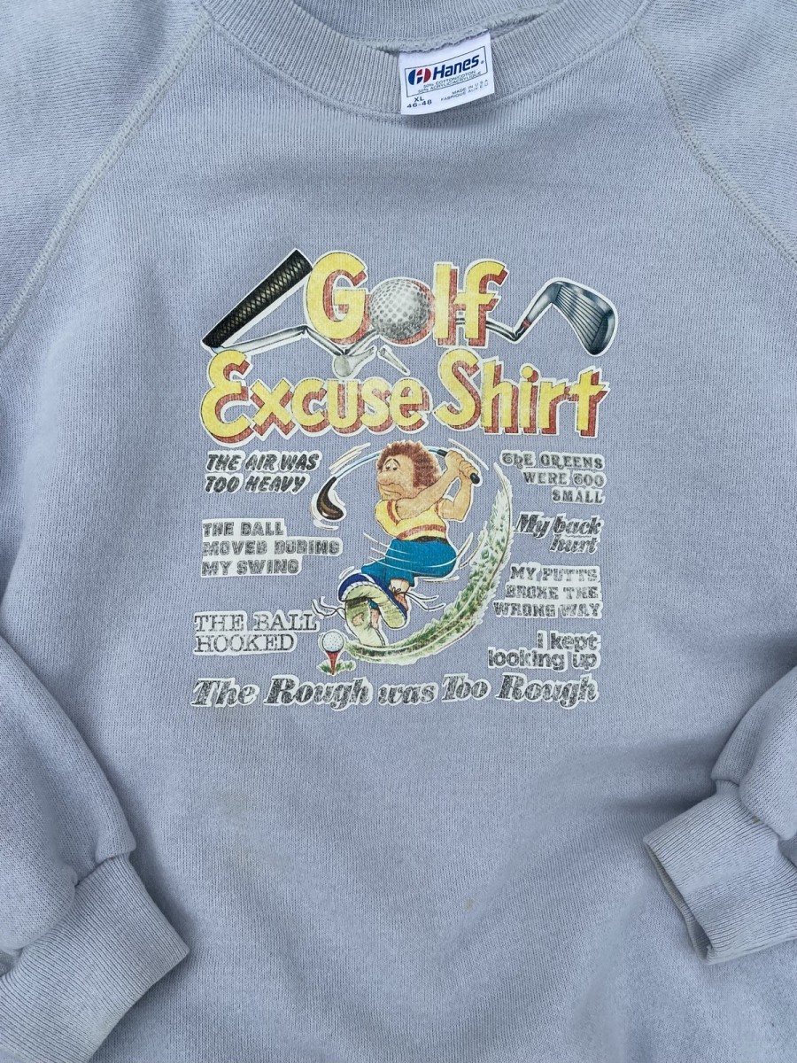 Hanes - 80’s ‘Golf Excuses’ Crewneck - 5