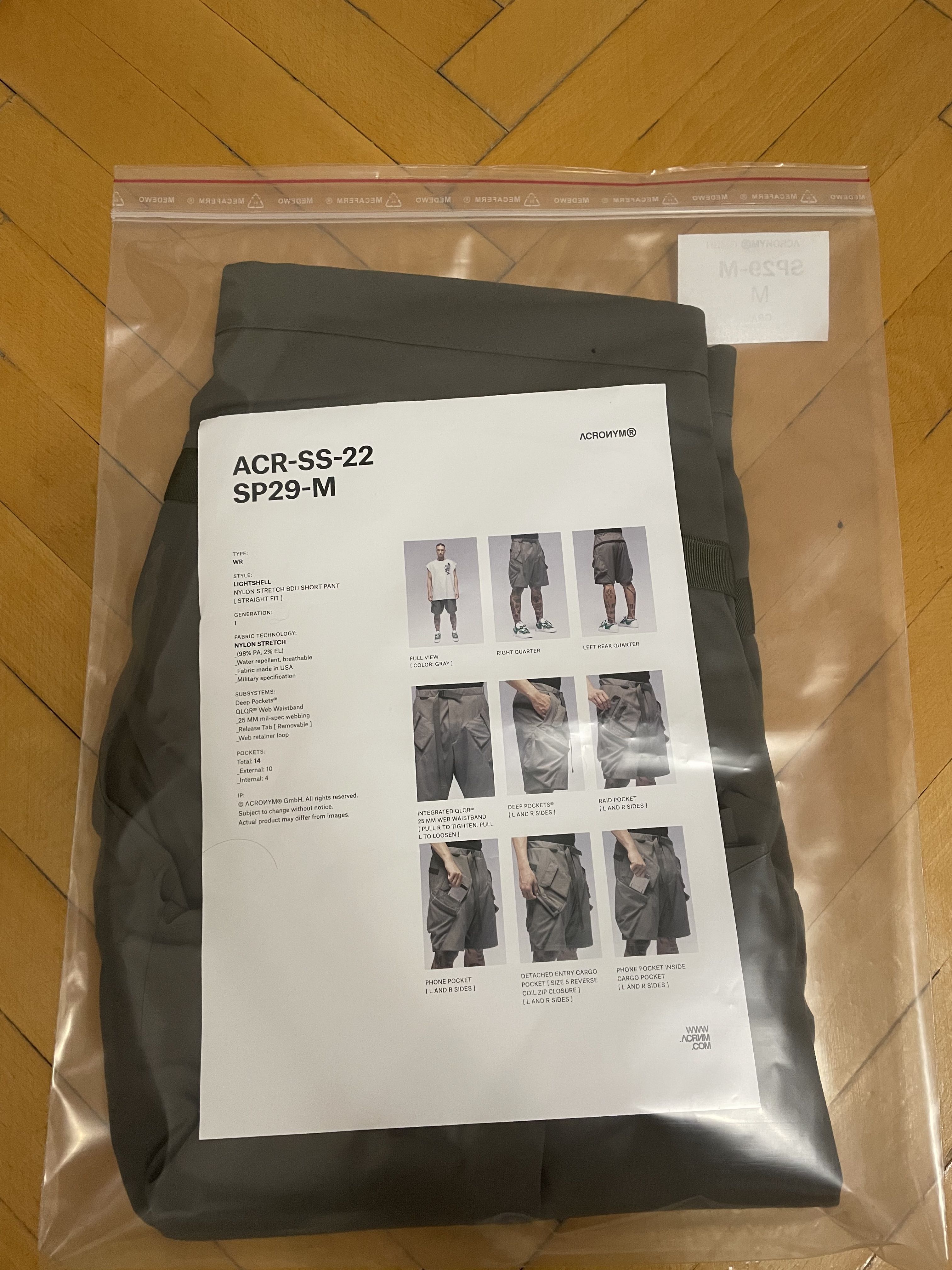 ACRONYM SP-29M サイズL SP29-M | ACRONYM®