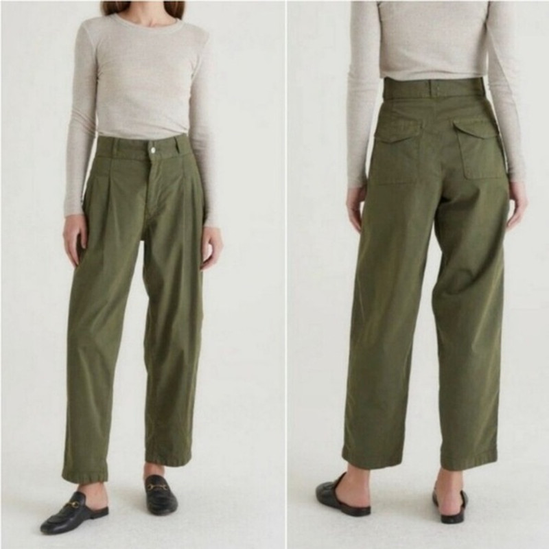 NWT EDWIN Jeans Isla Olive Green
Pleated Barrel Leg Trouser
Pant Sz 29 $208‎ - 1