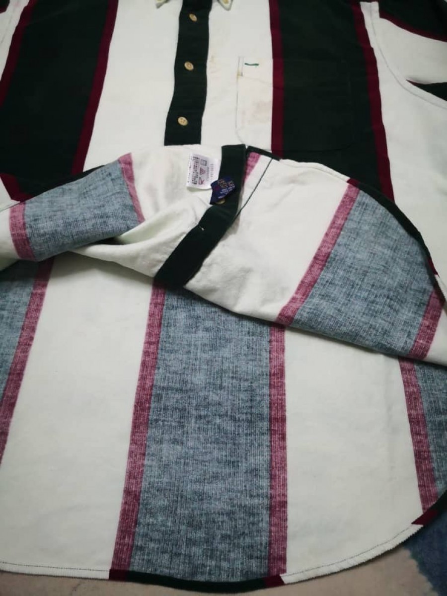 Tommy Hilfiger - Tommy HIlfiger Stripes Corduroy Button Up Shirt - 8