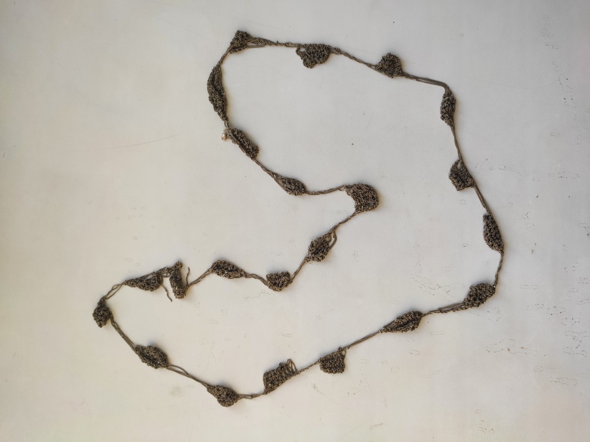 Jewelry - Arielle de Pinto Spaced Bead & Knot Necklace Sea Palladium - 2