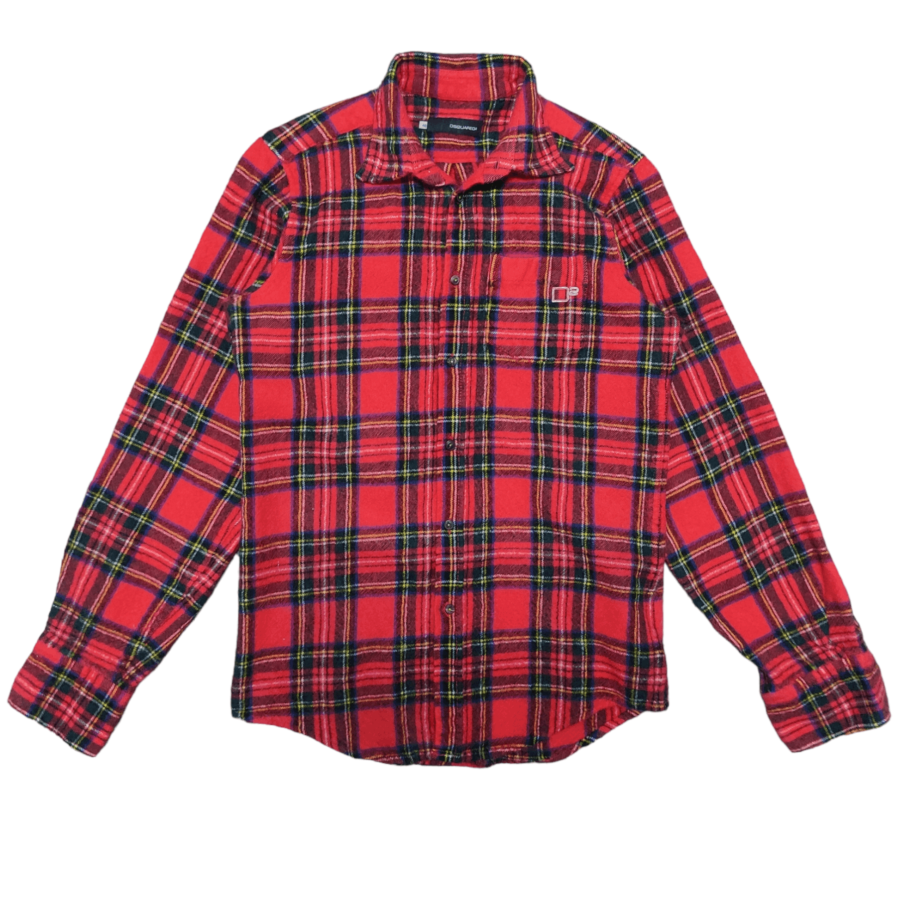 Dsquared2 Made in Italy Lana Wool Button Up Flannel - 1