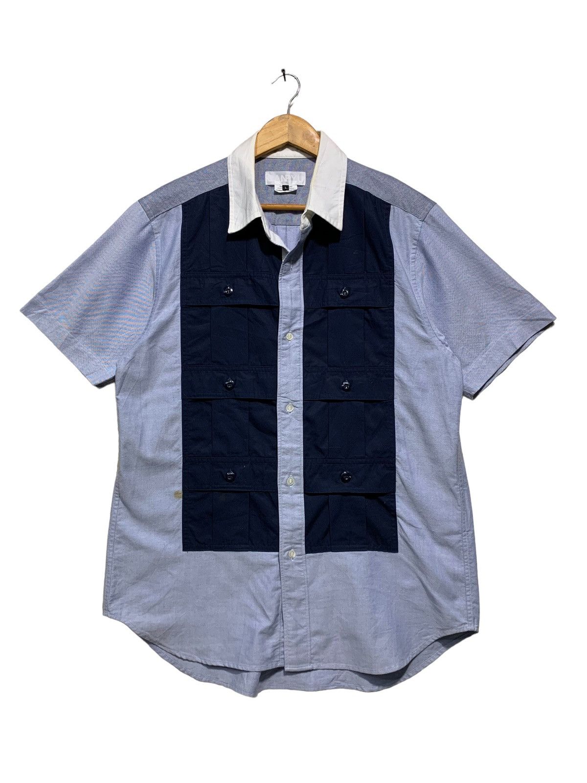 🔥GANRYU X CdG SIX POCKETS SHIRTS (BUTTON UP) - 1