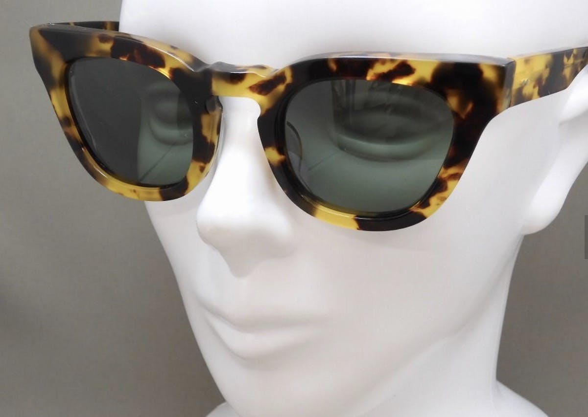 UNDERCOVER LEOPARD CAT EYES SUNGLASSES Made in Japan - 8
