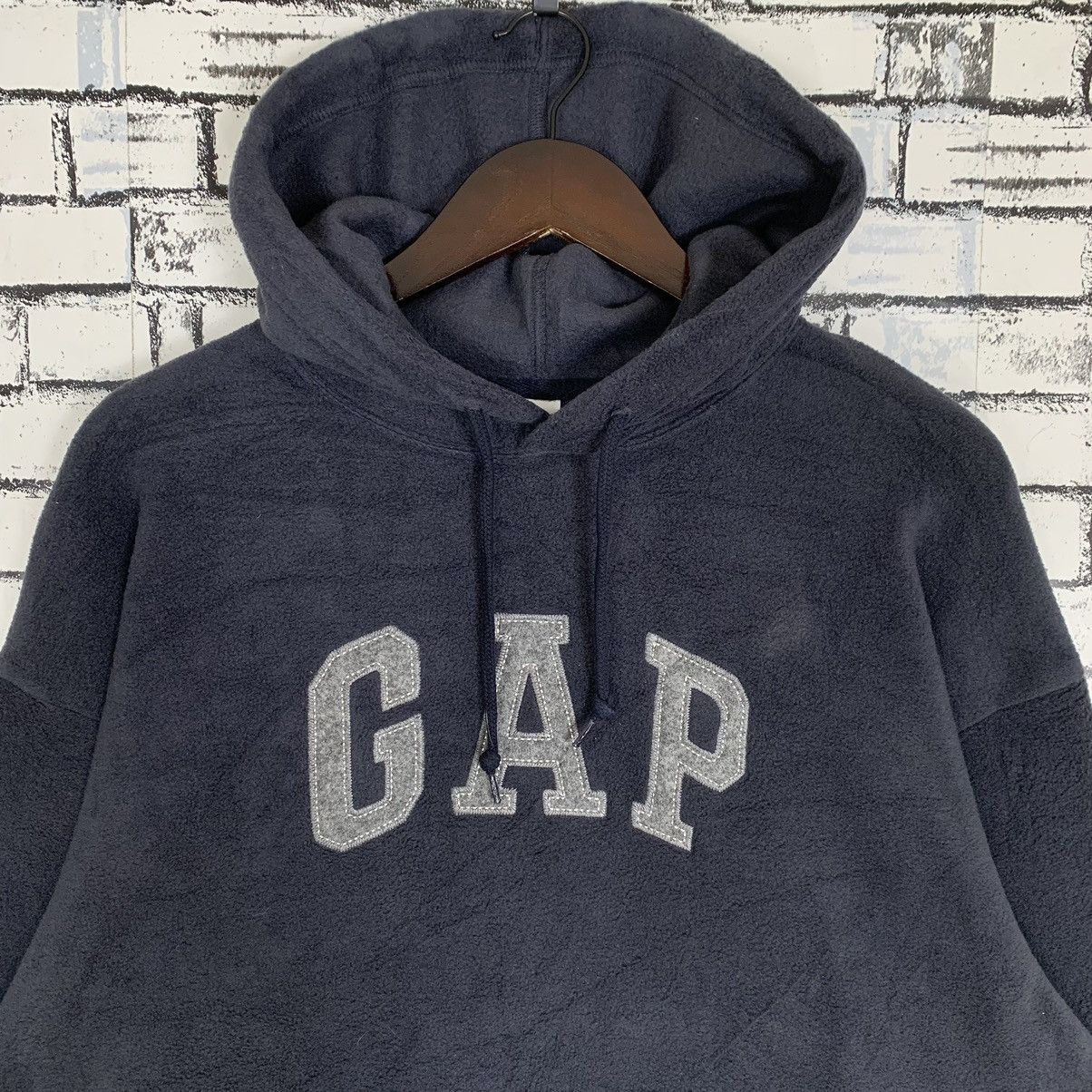 Vintage - Gap Fleece Hoodie Gap Sweatshirt Crewneck - 2