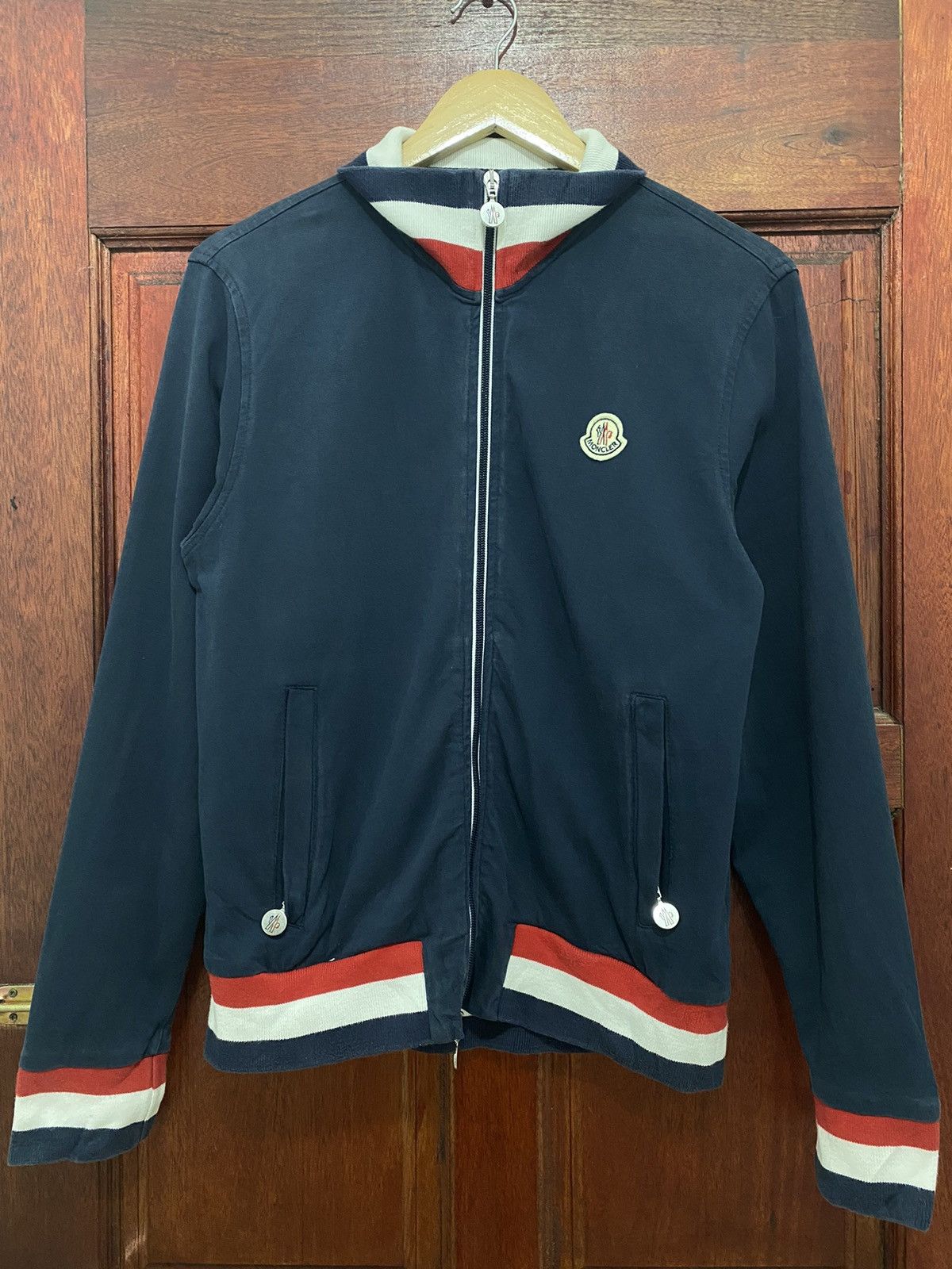 Vintage Moncler Tricolour Sweater Jacket - 1