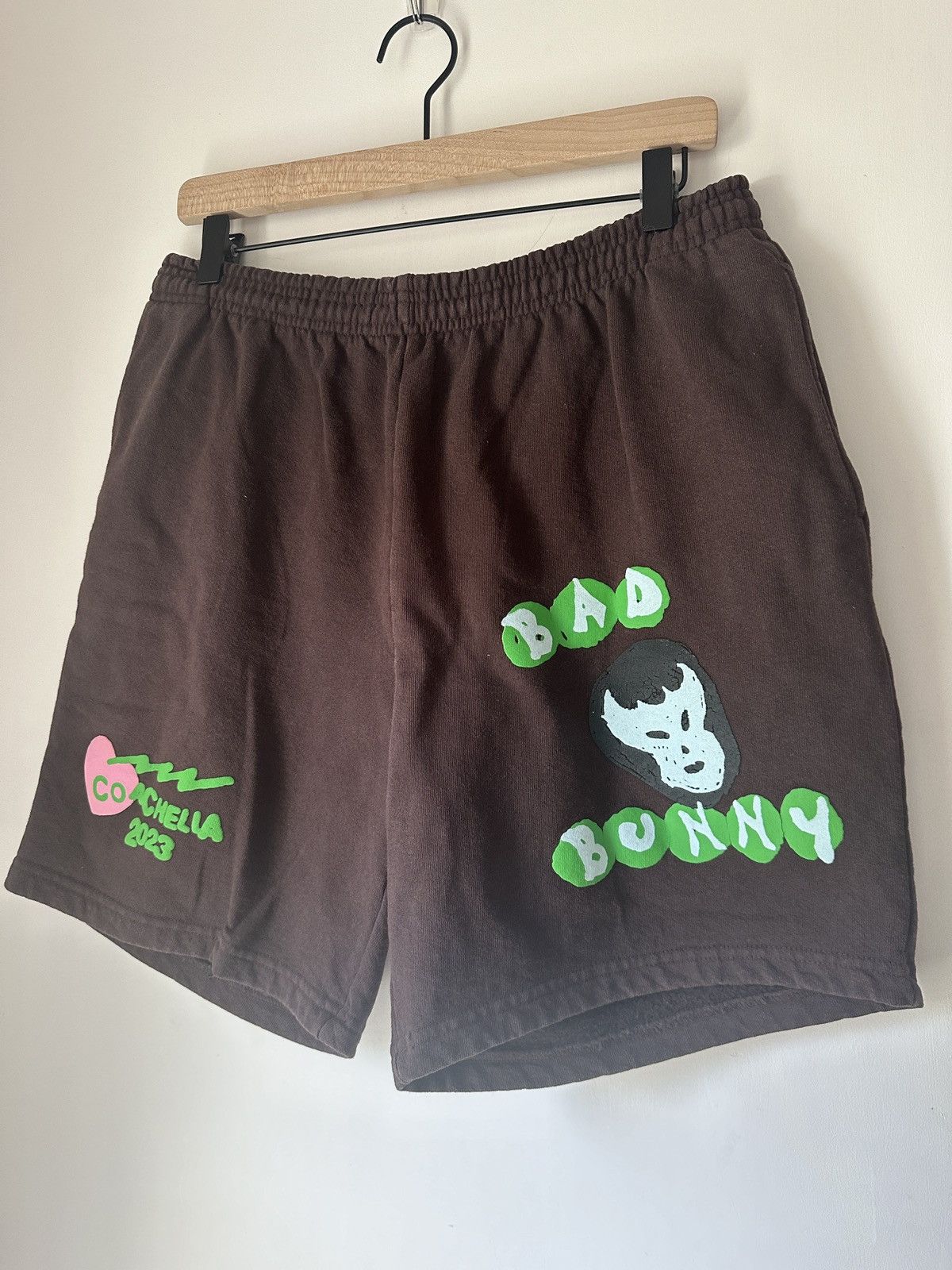 Bad Bunny 2023 Coachella Sweat Shorts Size L - 1