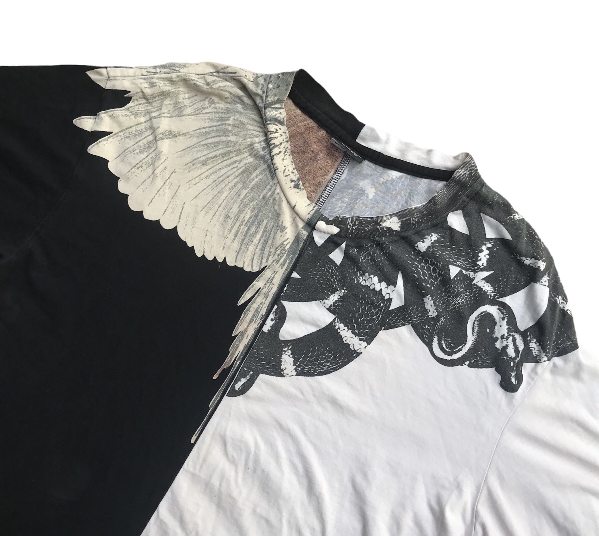 Marcelo Burlon Hybrid Snake Bird Design T Shirt - 2