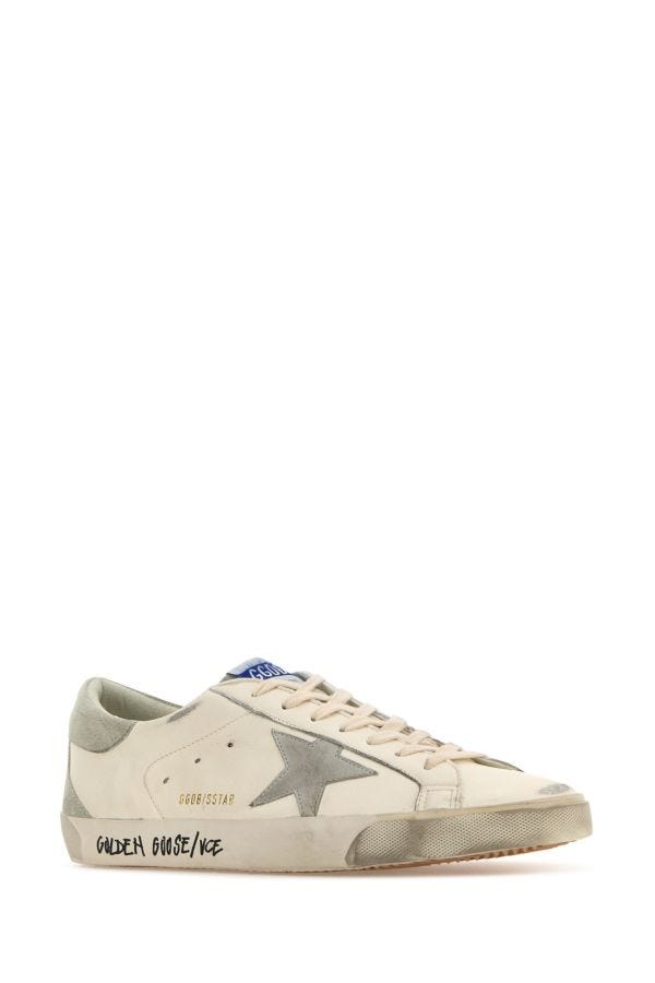 Super-Star Distressed Printed Suede-Trimmed Leather Sneakers - 2