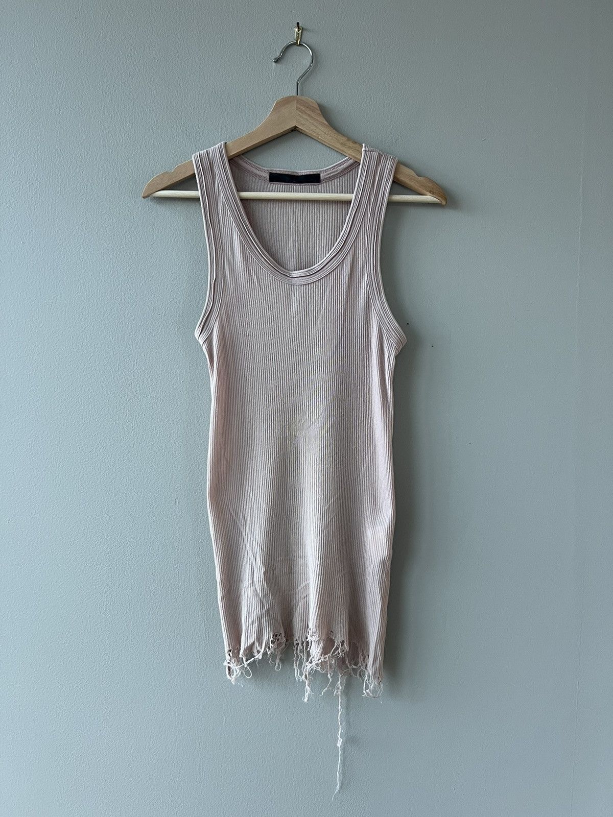 SS10 Shredded Hem Tank Top - 1