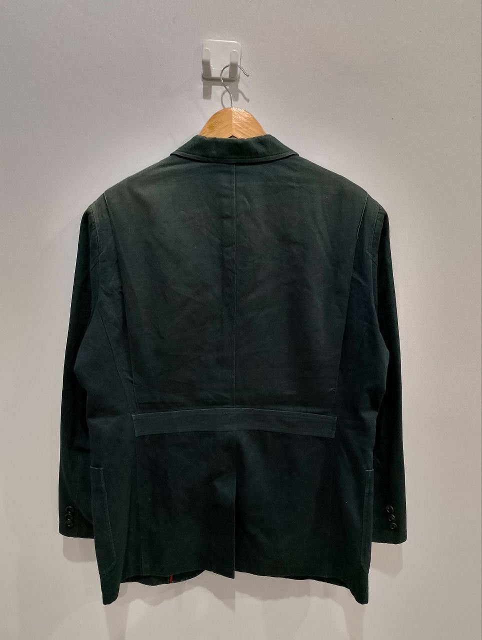 GOLDEN BEAR 3 Button Green Suede Coats Blazer Jacket - 3